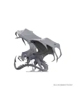 D&D NOLZUR'S MARVELOUS UNPAINTED MINIS ADULT BLACK DRAGON CORRUPTOR