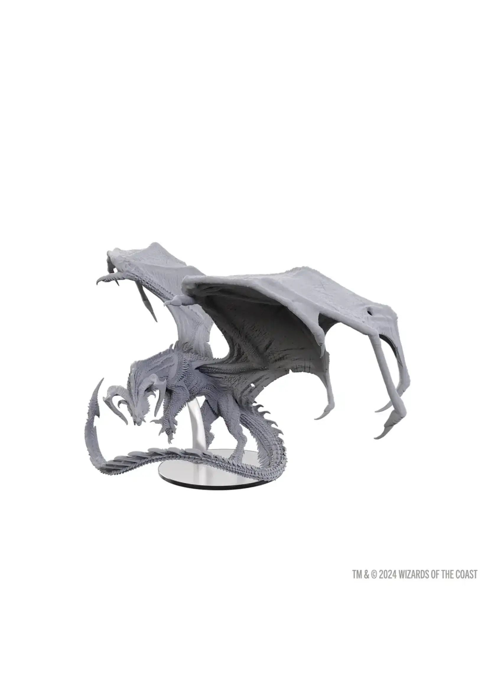 D&D NOLZUR'S MARVELOUS UNPAINTED MINIS ADULT BLACK DRAGON CORRUPTOR