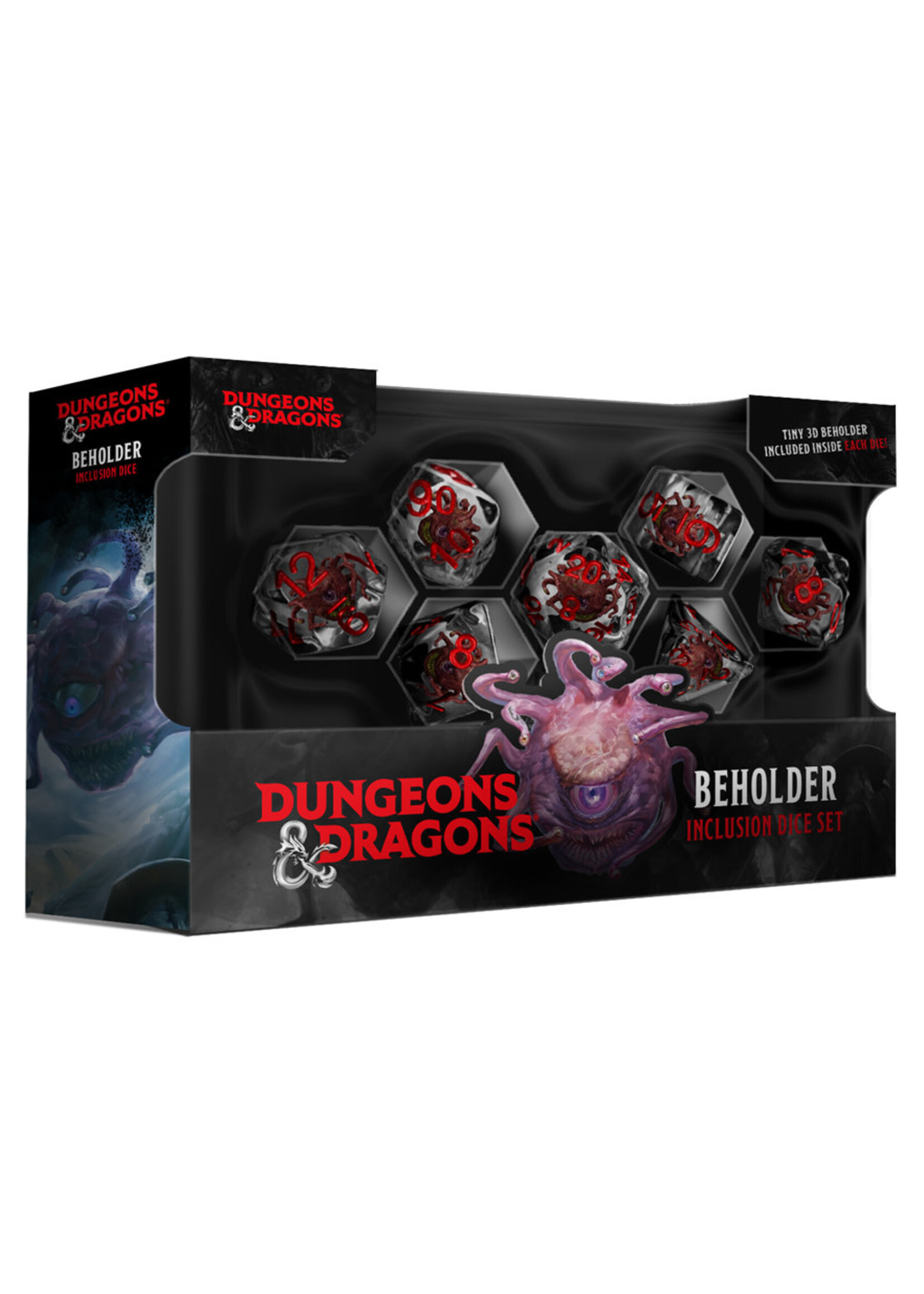 DICE RESIN 7PC INCLUSION SET DUNGEONS & DRAGONS BEHOLDER