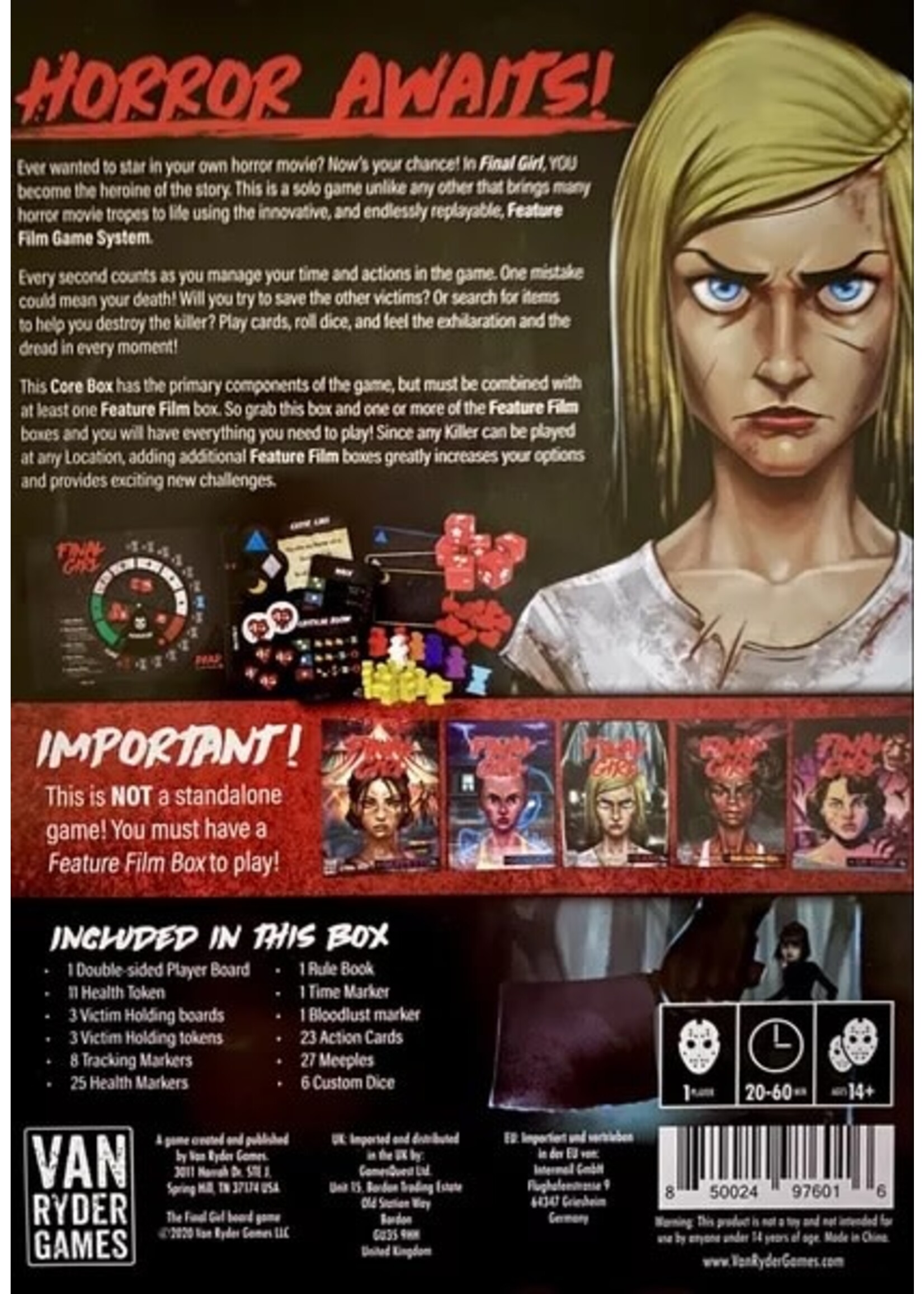 VAN RYDER GAMES FINAL GIRL CORE BOX