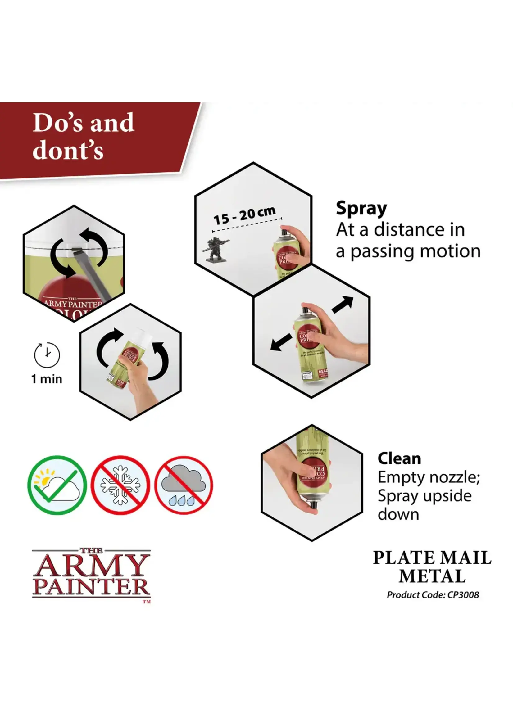 ABRAMS COLOUR PRIMER PLATE MAIL METAL SPRAY