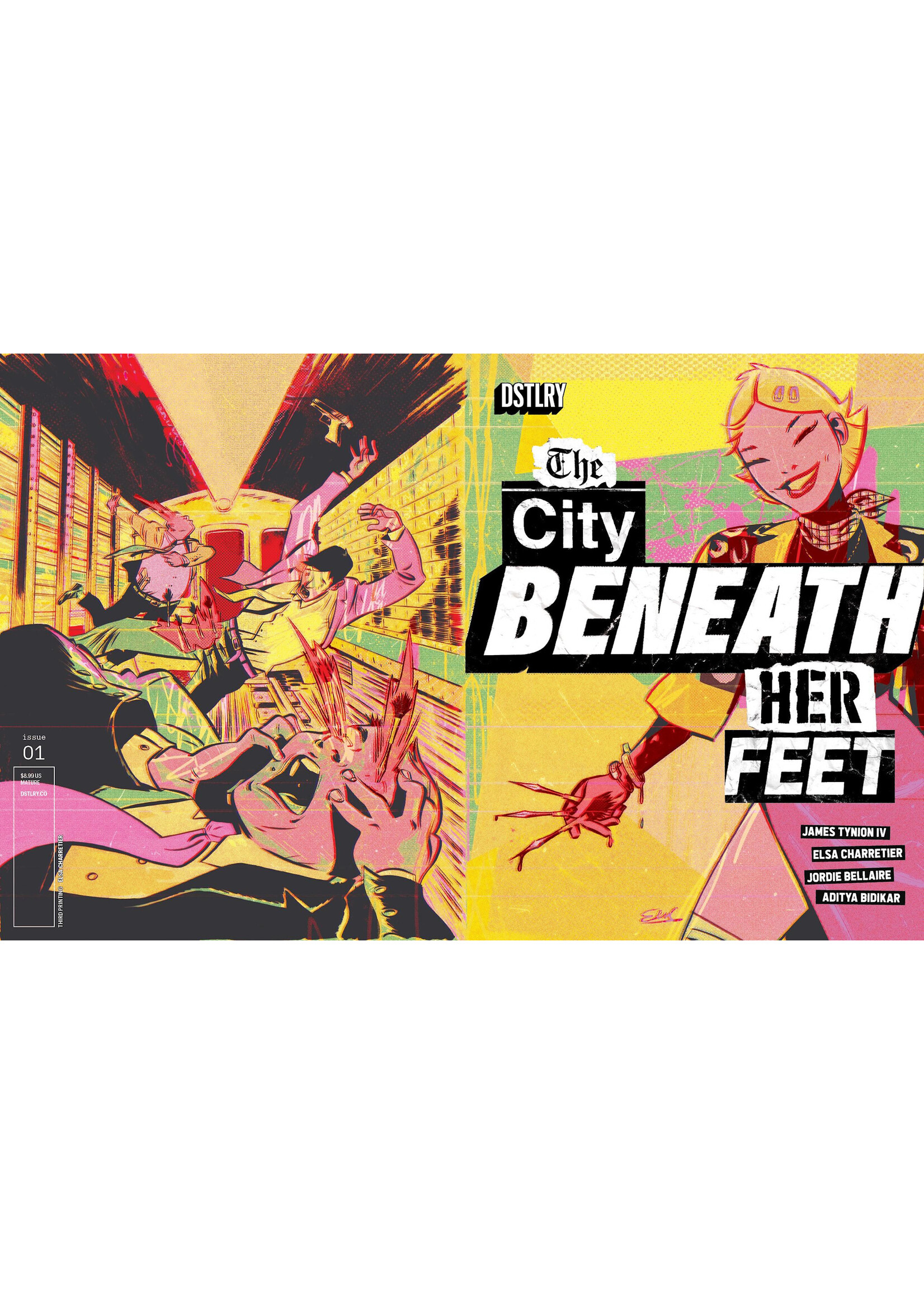 DSTLRY MEDIA CITY BENEATH HER FEET #1 3RD PTG CHARRETIER (MR)