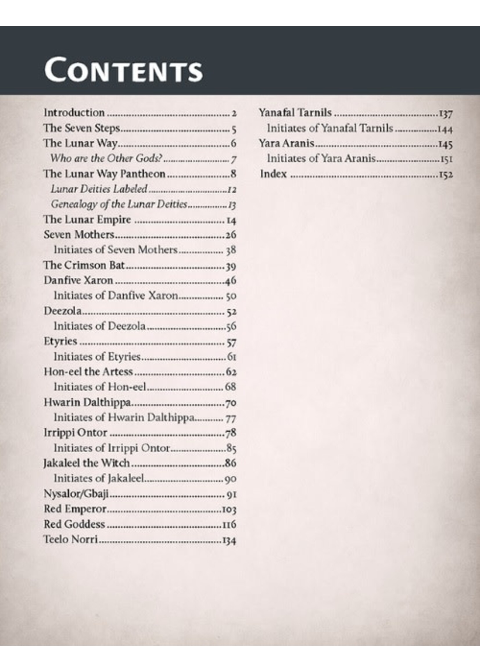 CULTS OF RUNEQUEST THE LUNAR WAY HC