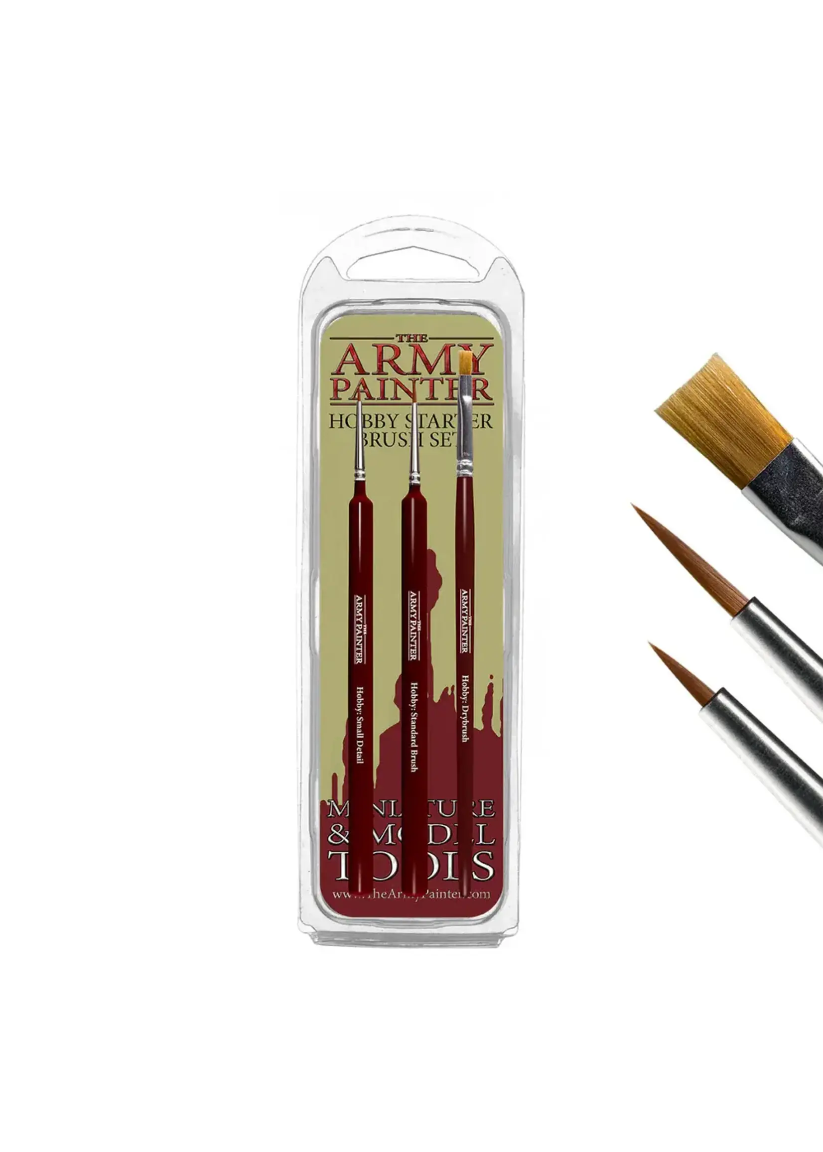 . ARMY PAINTER HOBBY STARTER BRUSH SET (3)