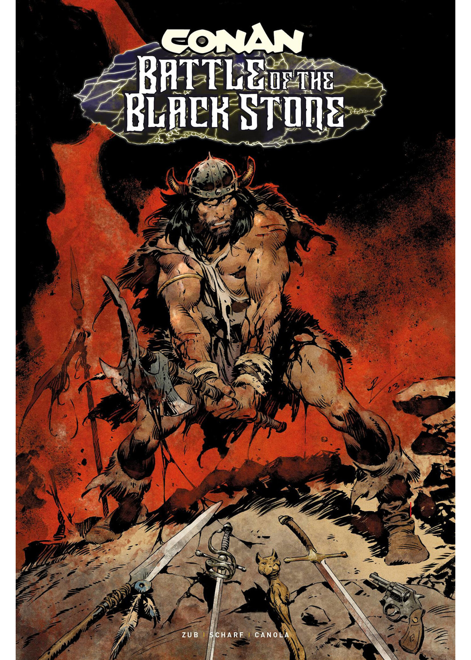 ABRAMS CONAN BARBARIAN BATTLE BLACKSTONE TP DM ED (MR)