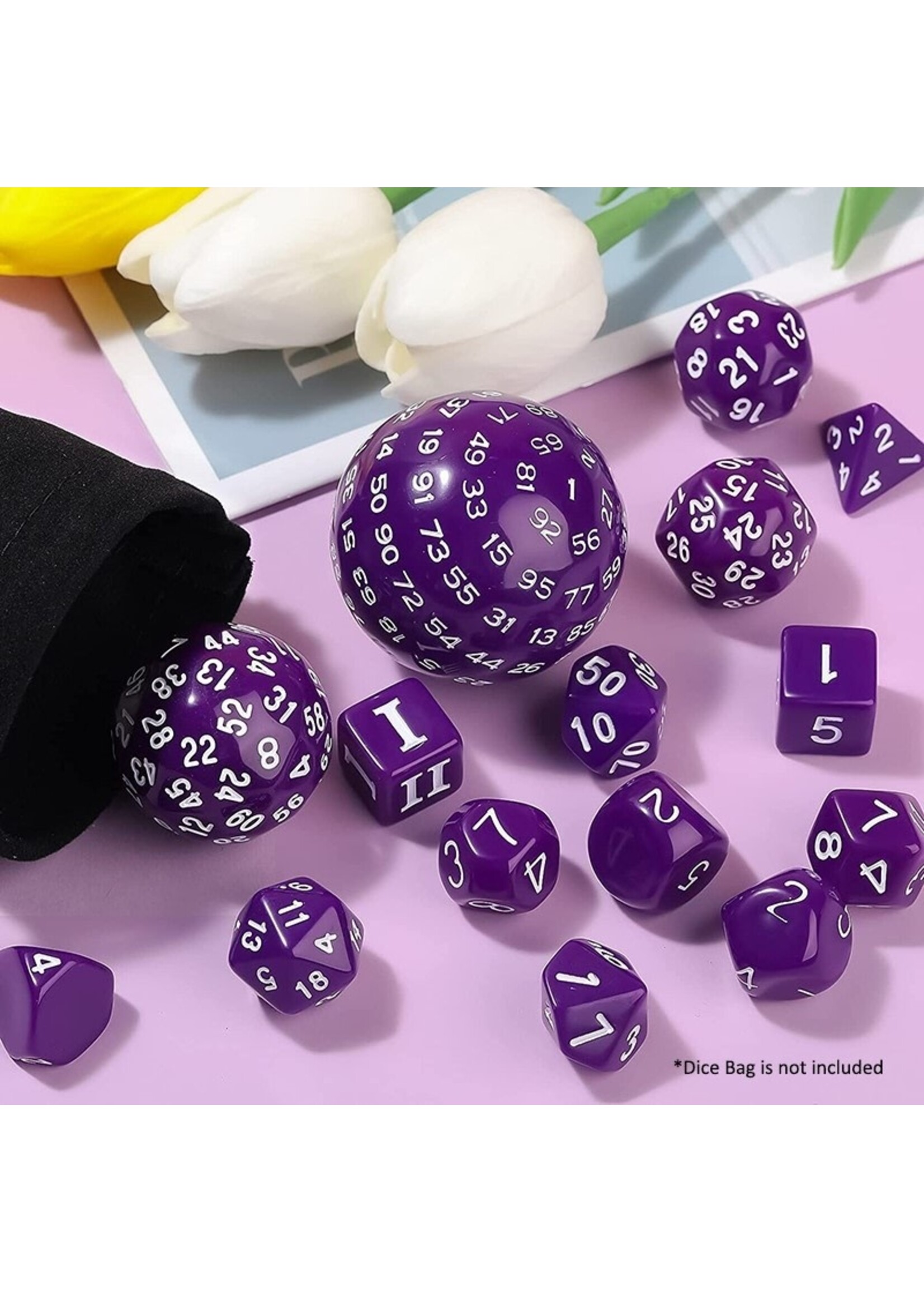 DICE HABIT COMPLETE DICE SET D3-D100 PURPLE