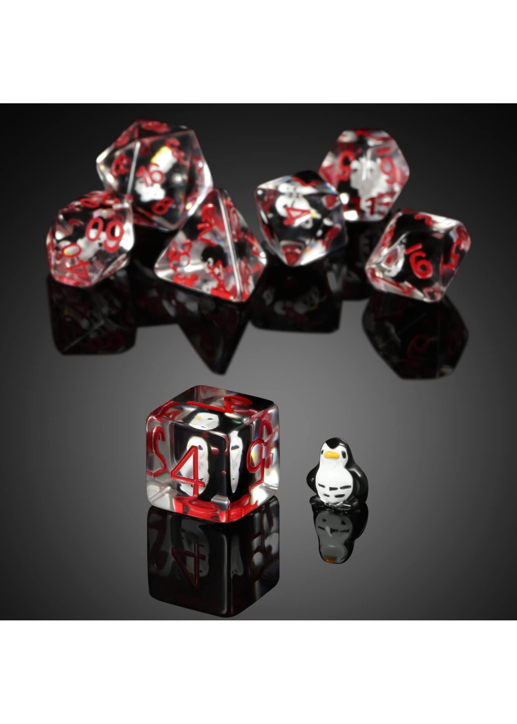DICE HABIT RESIN DICE PENGUIN 7PC SET