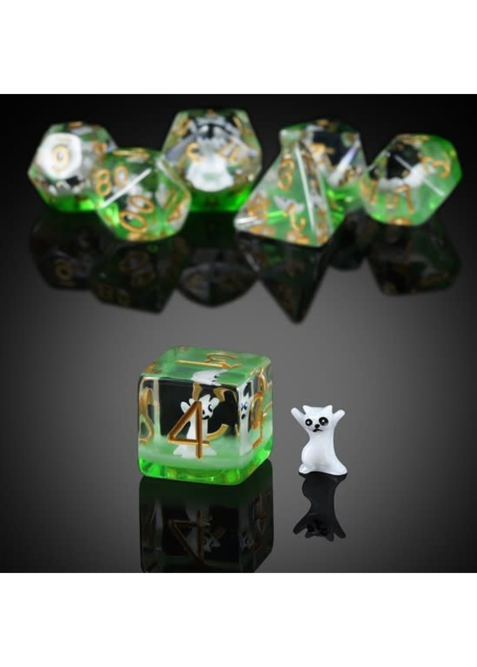 DICE HABIT RESIN DICE RAVE KITTY 7PC DICE SET