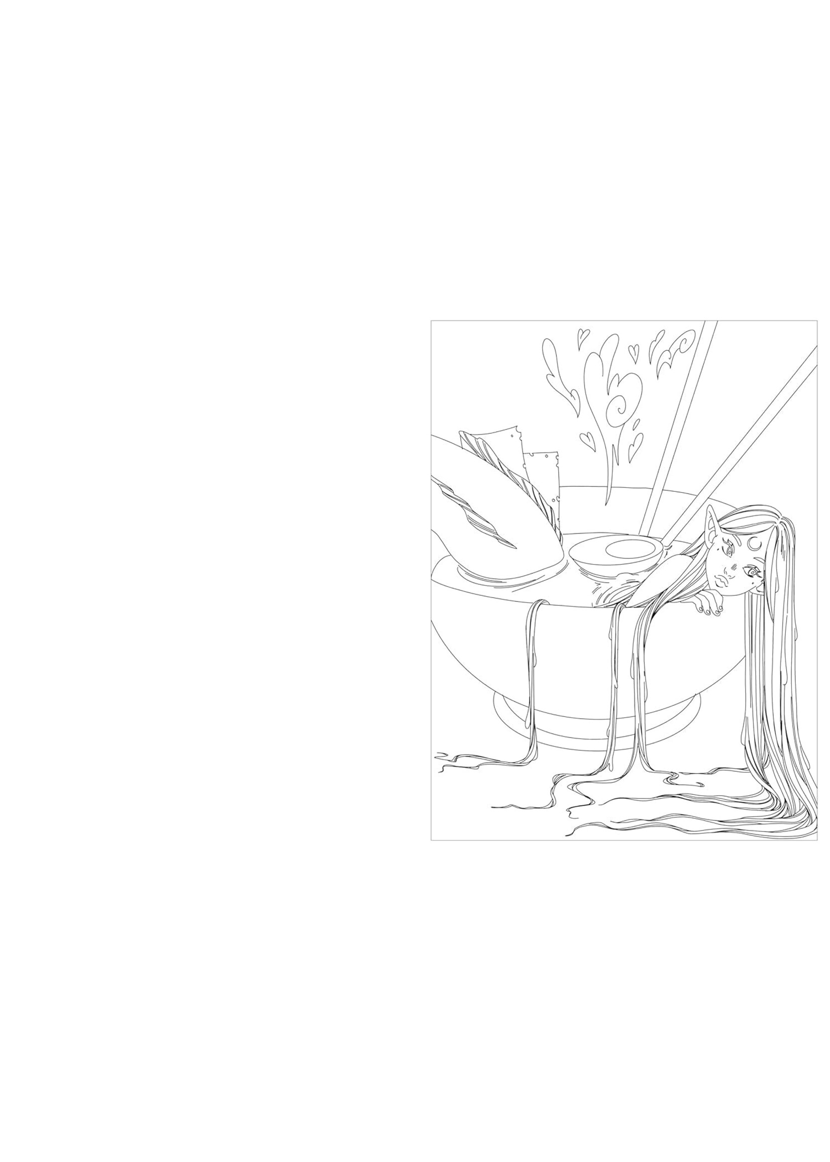 MODERN MANGA COLORING BOOK