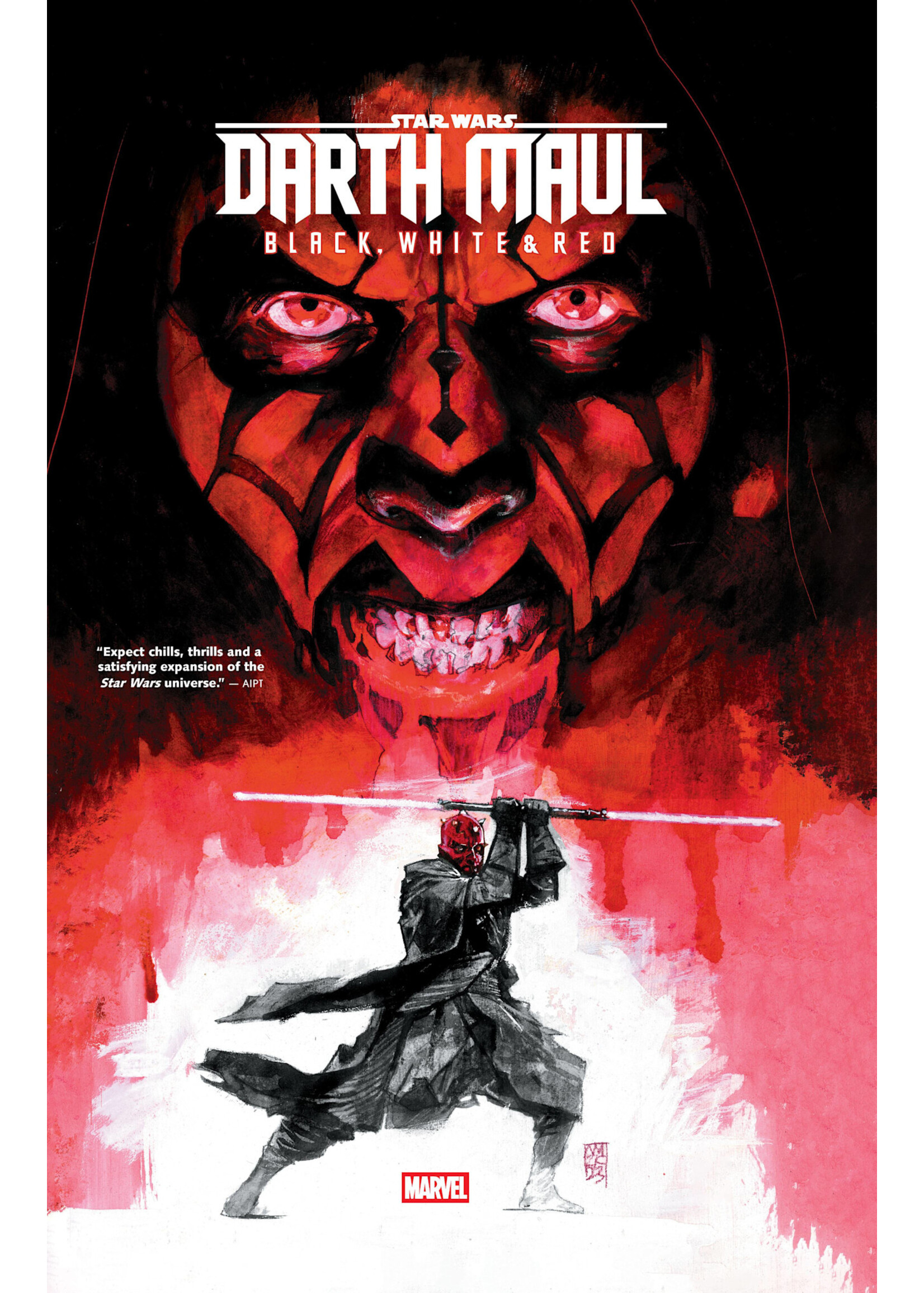 . STAR WARS DARTH MAUL BLACK WHITE & RED TREASURY EDITION