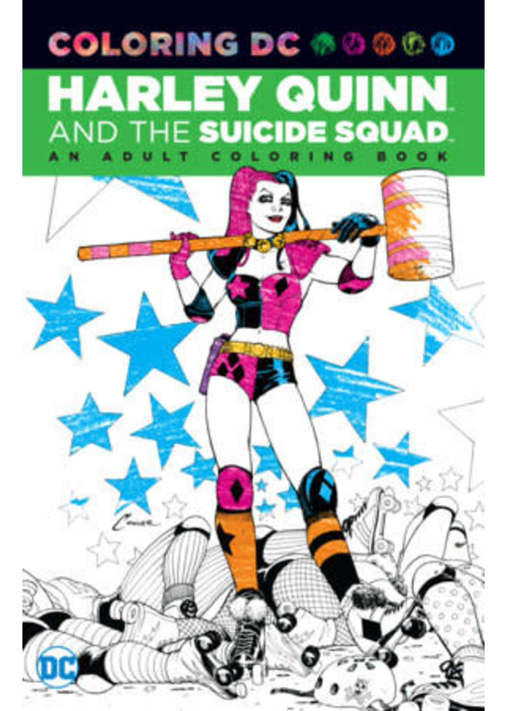 ABRAMS HARLEY QUINN & SUICIDE SQUAD AN ADULT COLORING BOOK