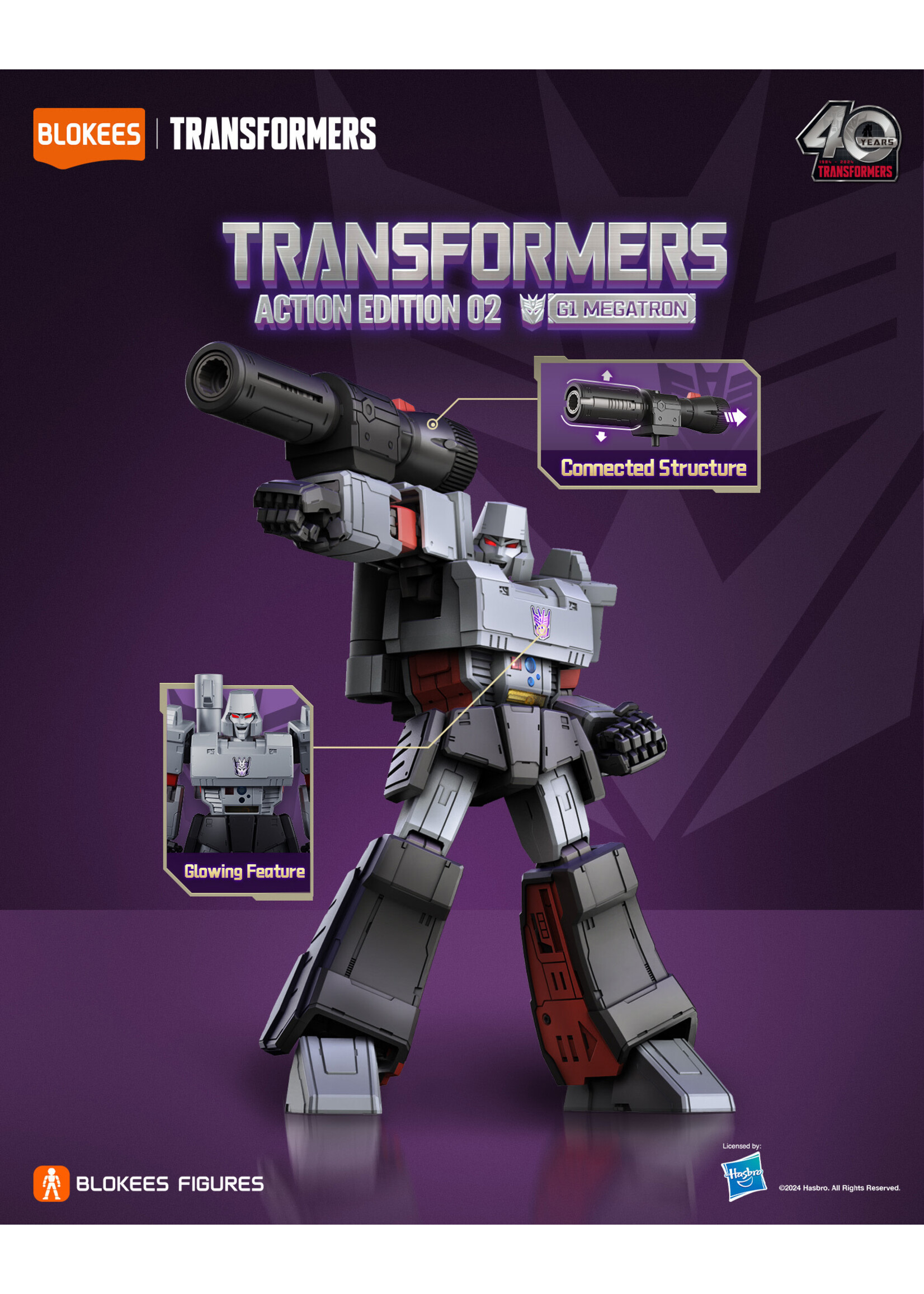 BLOKEES TRANSFORMERS ACTION EDITION G1 MEGATRON MODEL
