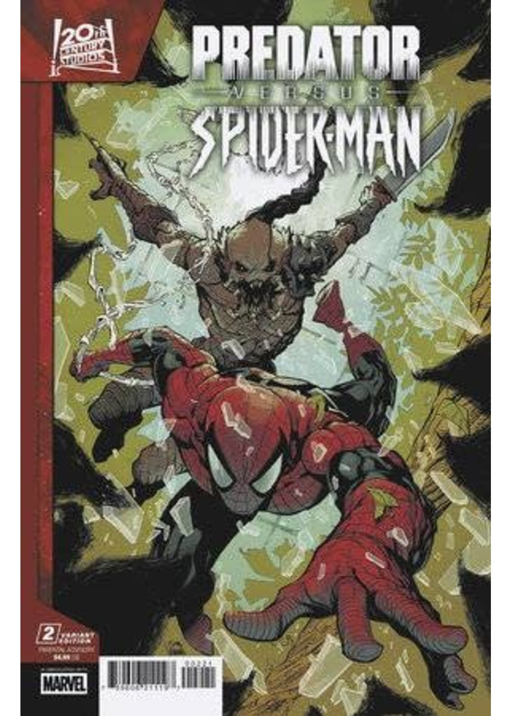 ABRAMS PREDATOR VS. SPIDER-MAN (2025) #2 STEGMAN