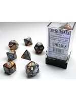 CHESSEX GEMINI 7-DIE SET COPPER-STEEL/WHITE