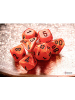 CHESSEX MINI VORTEX 7-DIE SET ORANGE/BLACK
