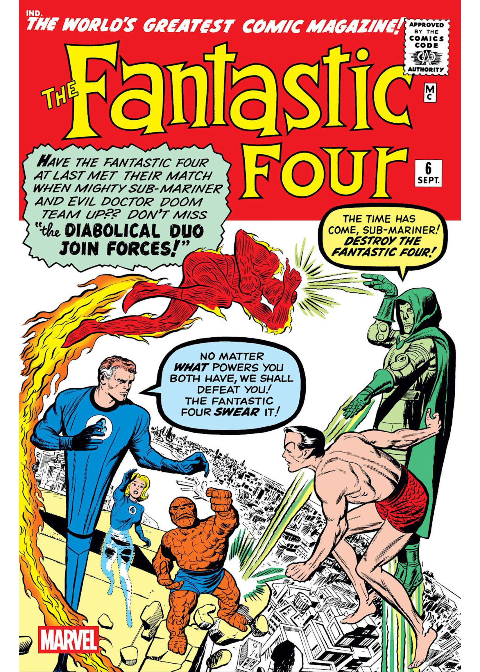 MARVEL COMICS FANTASTIC FOUR #6 FACSIMILE EDITION