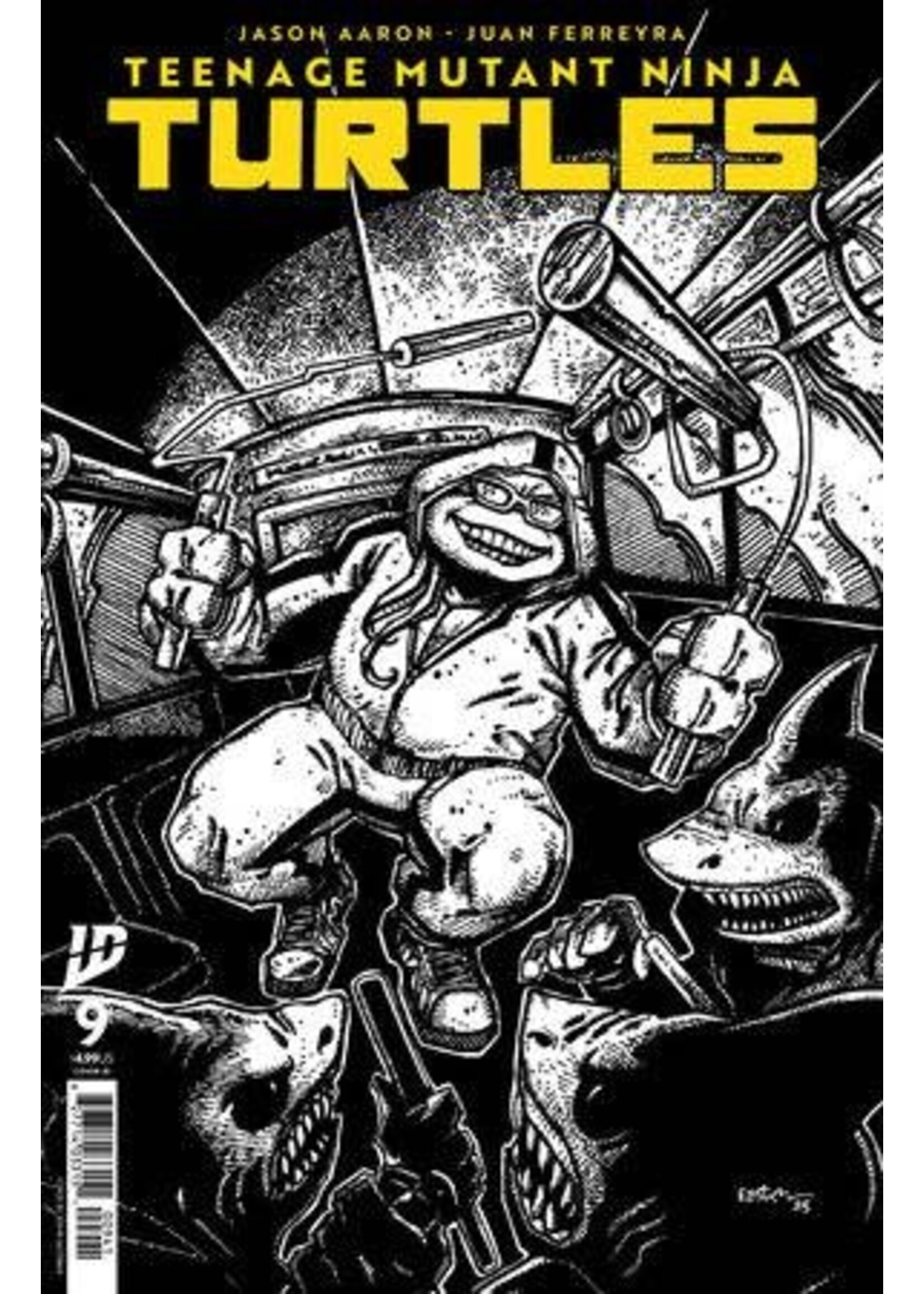 IDW PUBLISHING TEENAGE MUTANT NINJA TURTLES (2024) #9 1:10 EASTMAN B&W