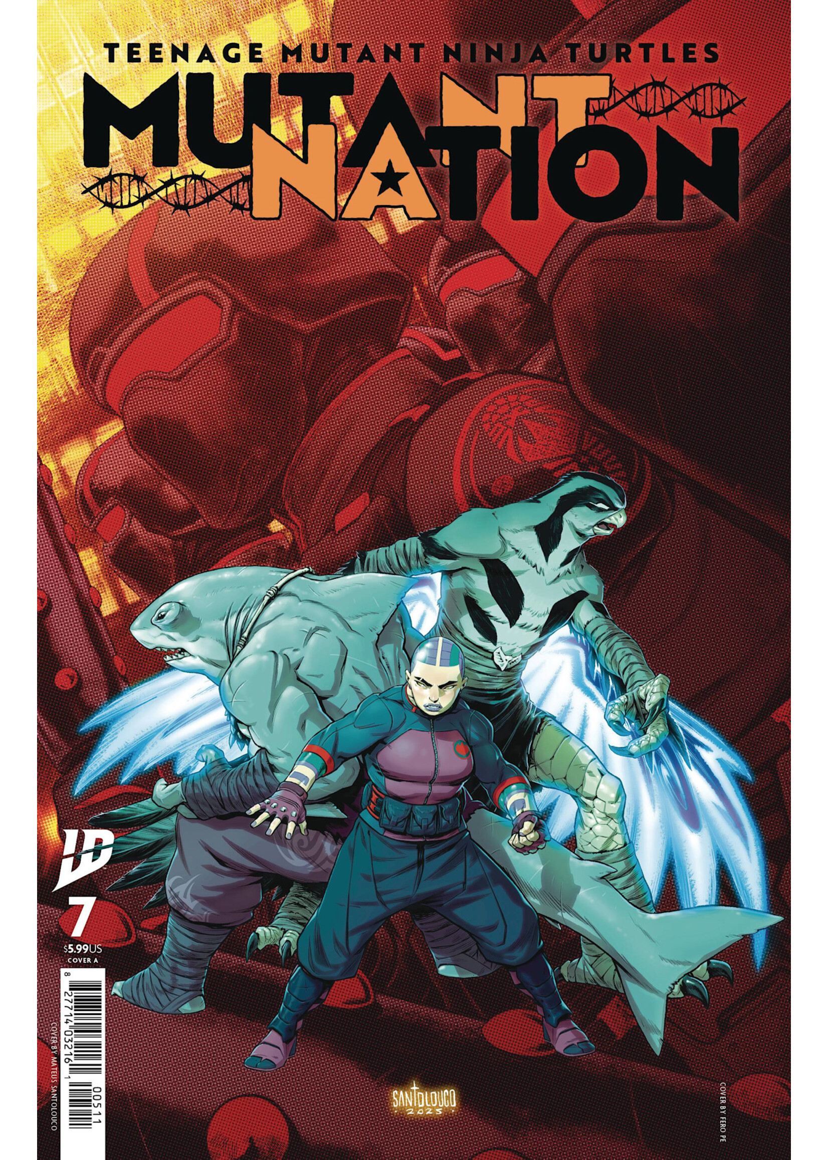 IDW PUBLISHING TEENAGE MUTANT NINJA TURTLES MUTANT NATION #7 CVR A