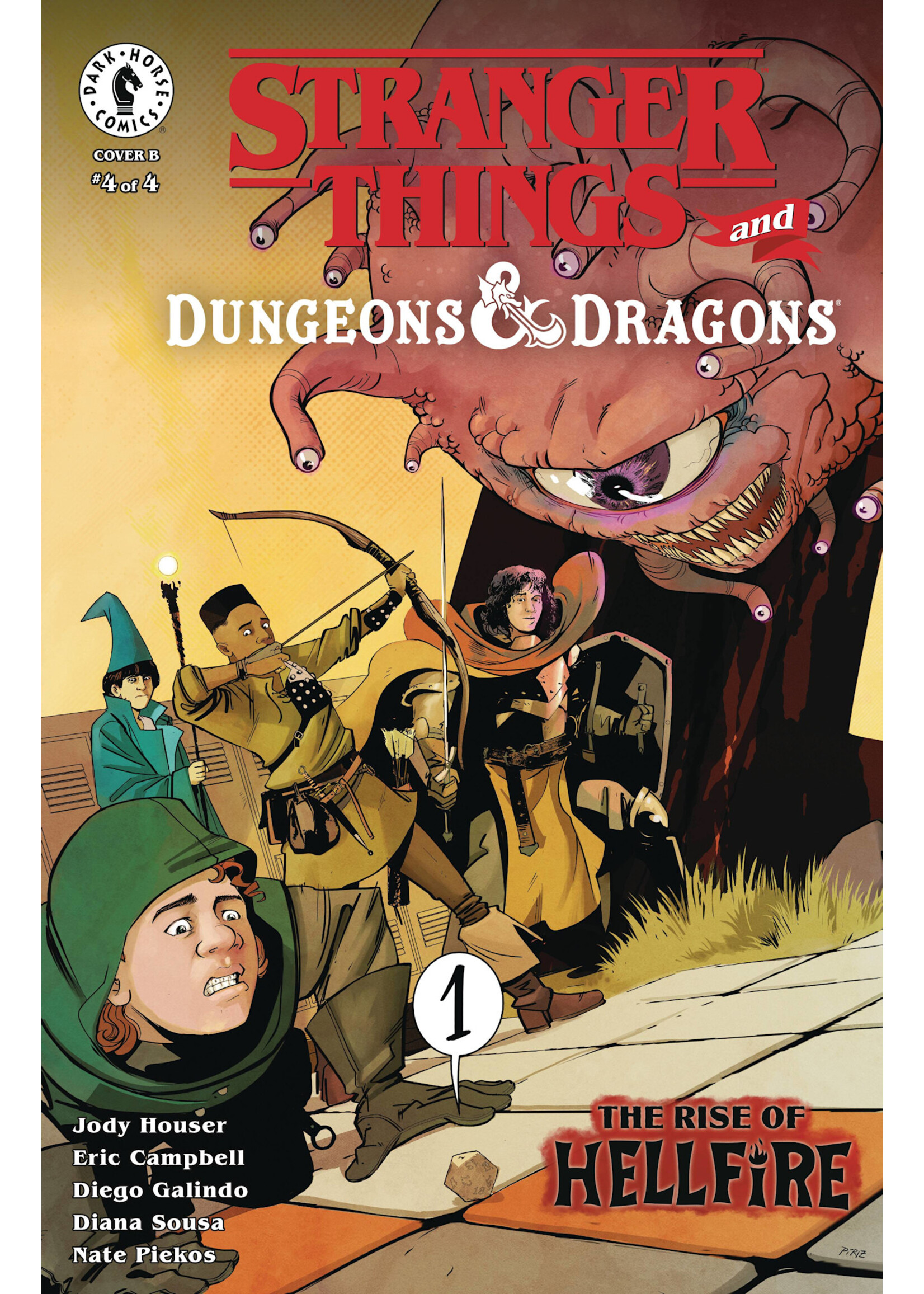 DARK HORSE STRANGER THINGS D&D RISE OF HELLFIRE #4 CVR B