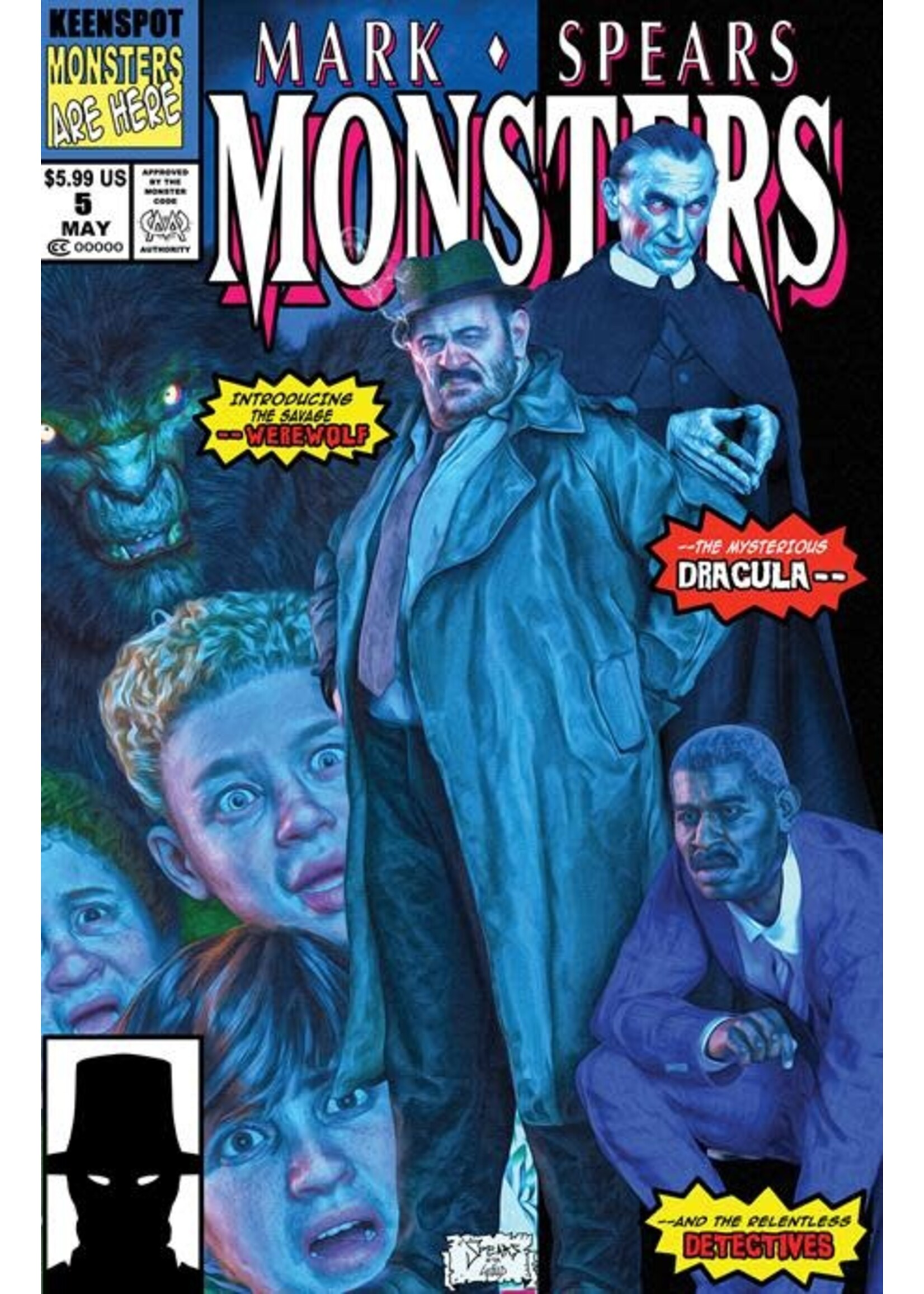 MARK SPEARS MONSTERS #5 CVR D TRADING CARD NEW MUTANTS #98 HOMAGE