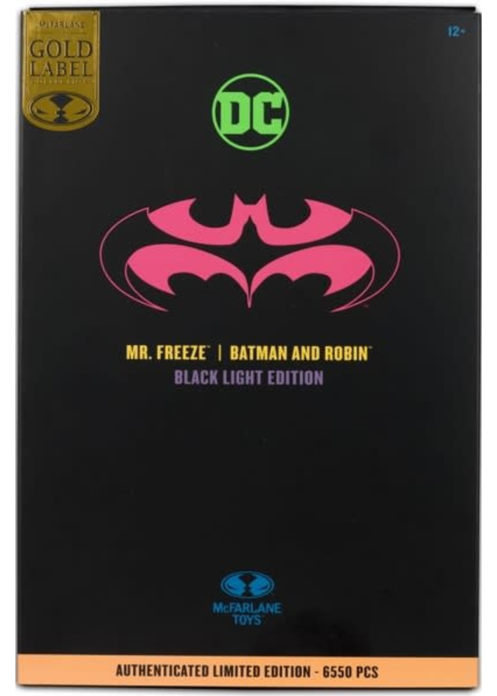 DC MULTIVERSE 7" - MR. FREEZE (BATMAN AND ROBIN) (BLACK LIGHT) (GOLD LABEL)