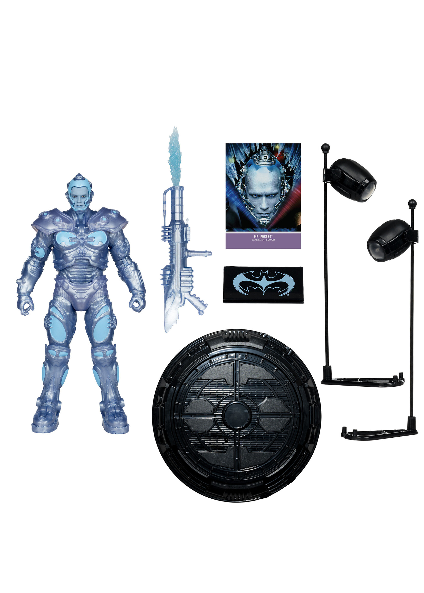 DC MULTIVERSE 7" - MR. FREEZE (BATMAN AND ROBIN) (BLACK LIGHT) (GOLD LABEL)