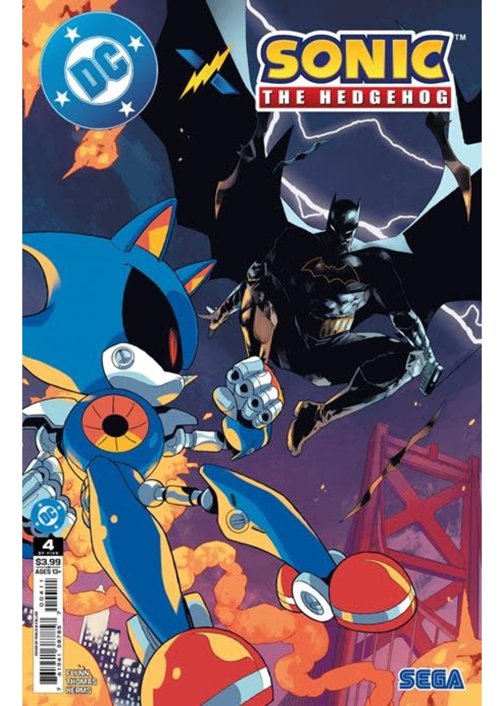 DC COMICS DC X SONIC THE HEDGEHOG (2025) #4 (OF 5) CVR A COLLAR