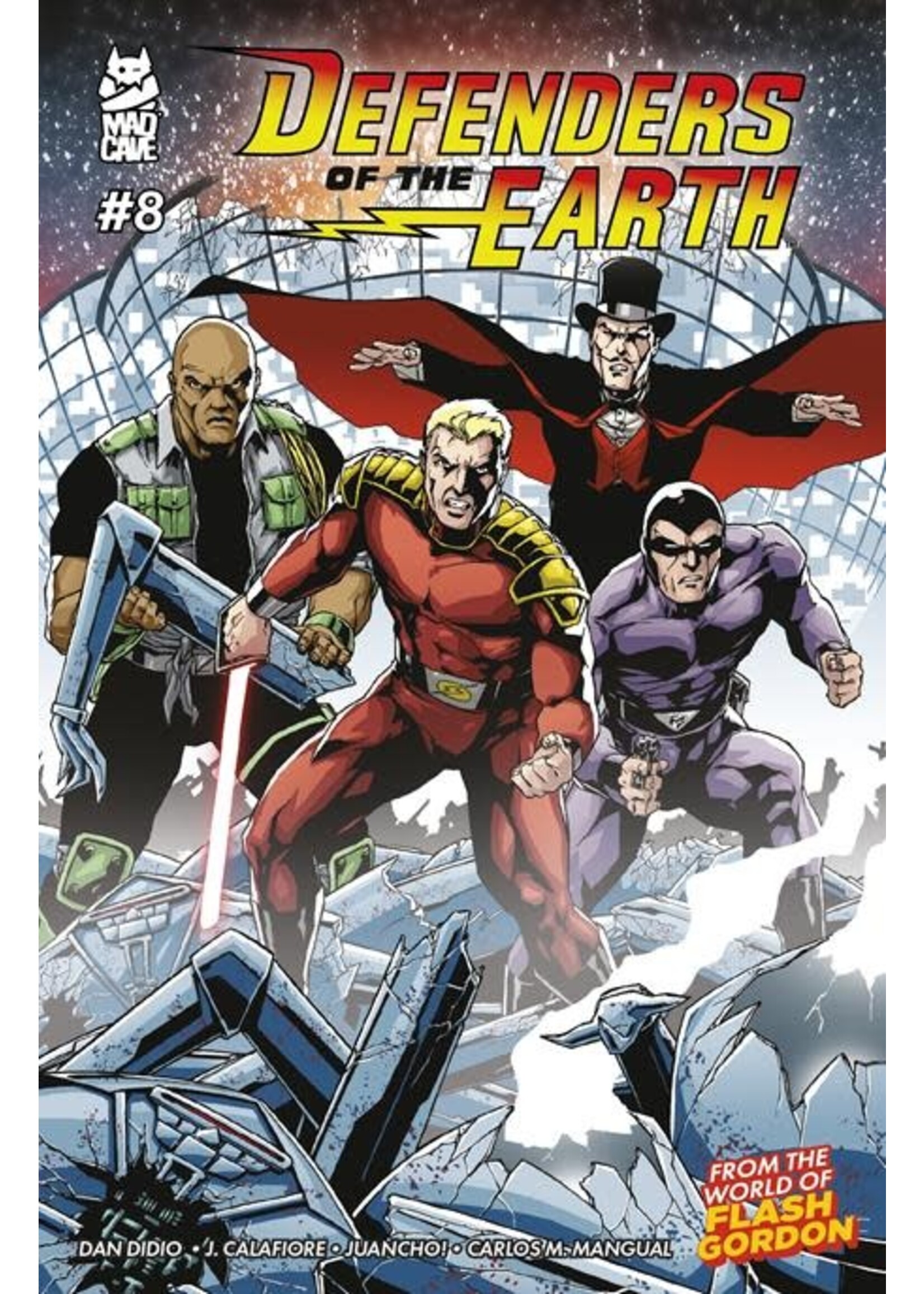 MAD CAVE DEFENDERS OF THE EARTH (2024) #8 (OF 8) CVR A CALAFIORE