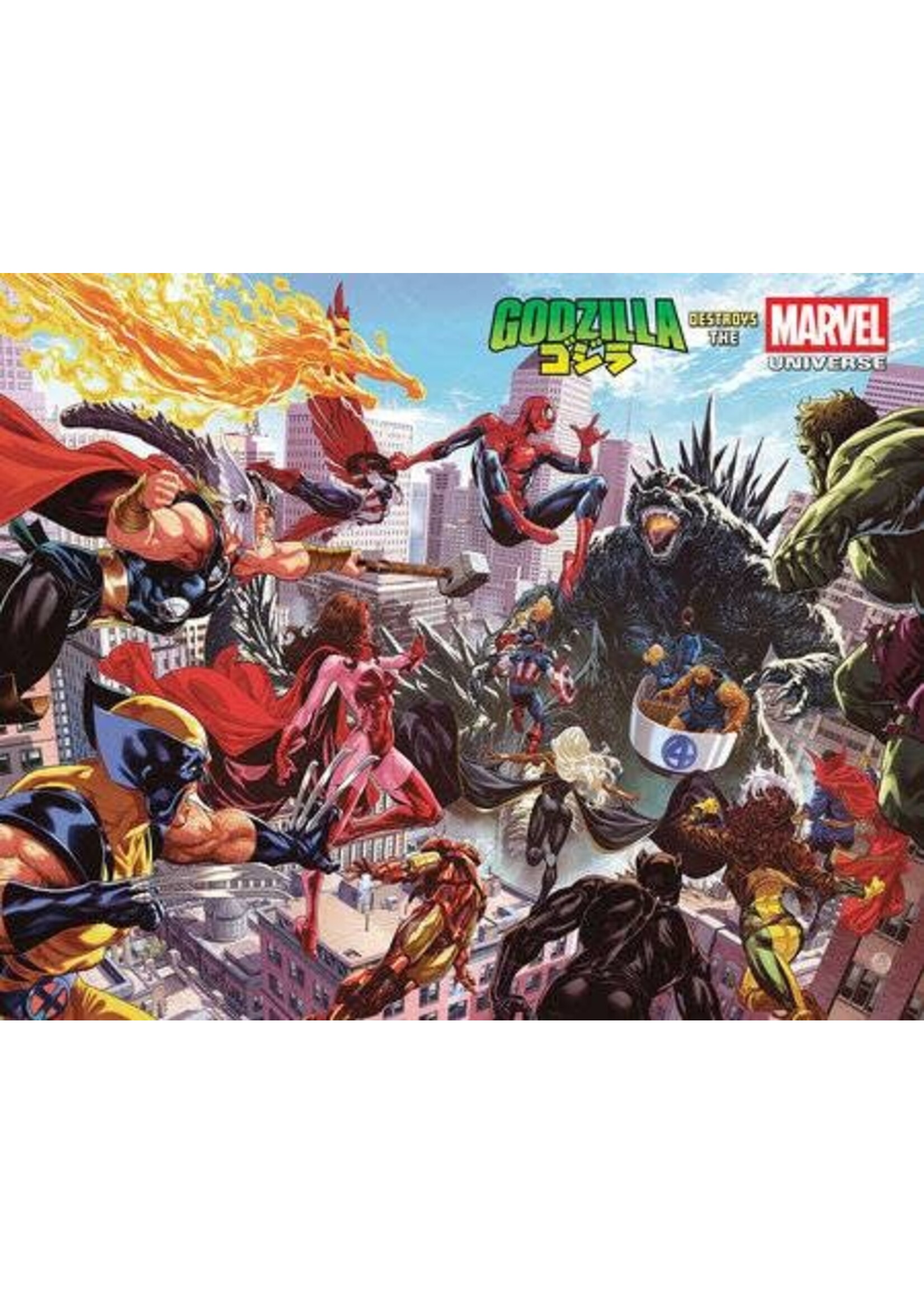 MARVEL COMICS GODZILLA DESTROYS THE MARVEL UNIVERSE #1 POSTER