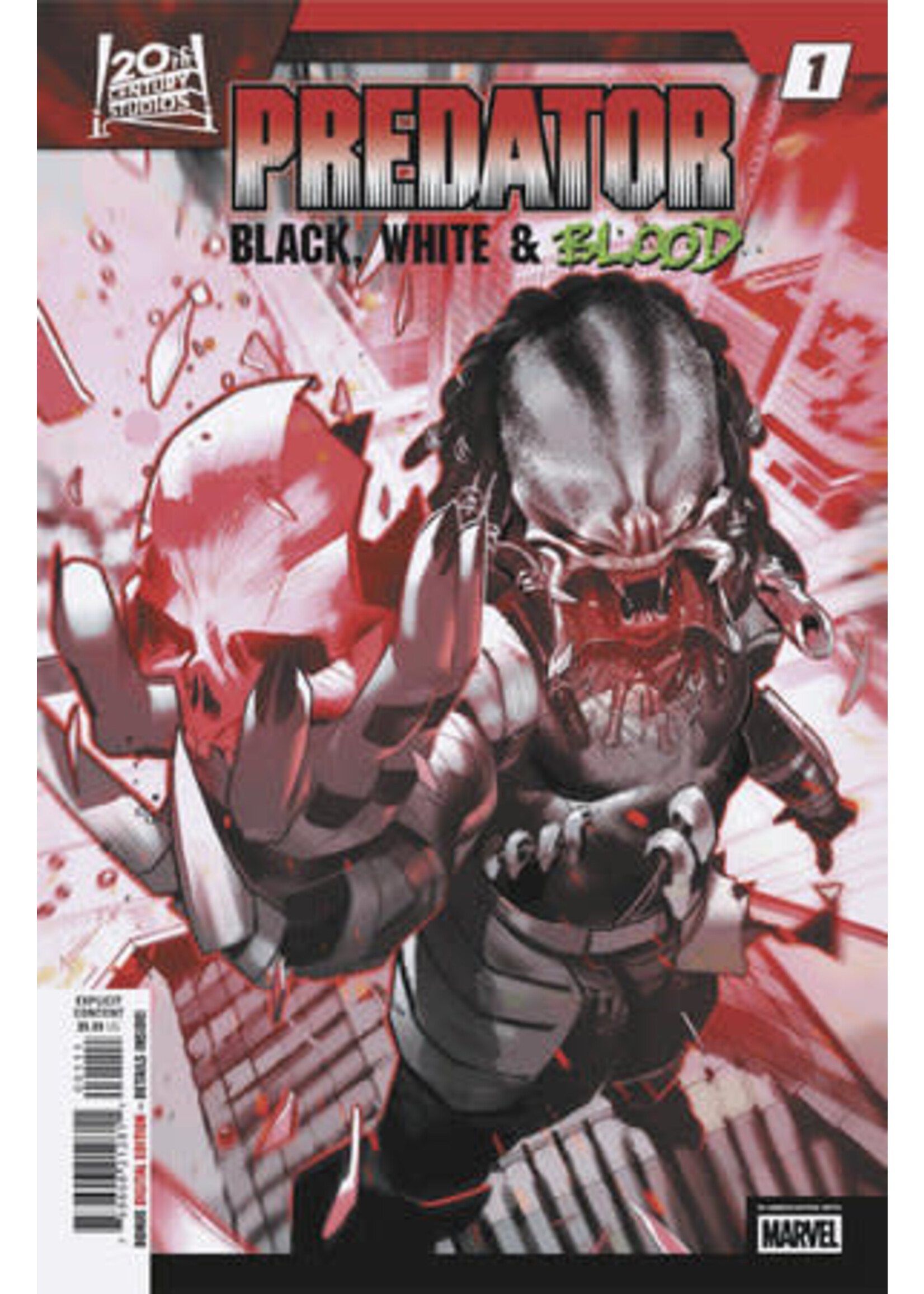 MARVEL COMICS PREDATOR BLACK, WHITE & BLOOD (2025) #1