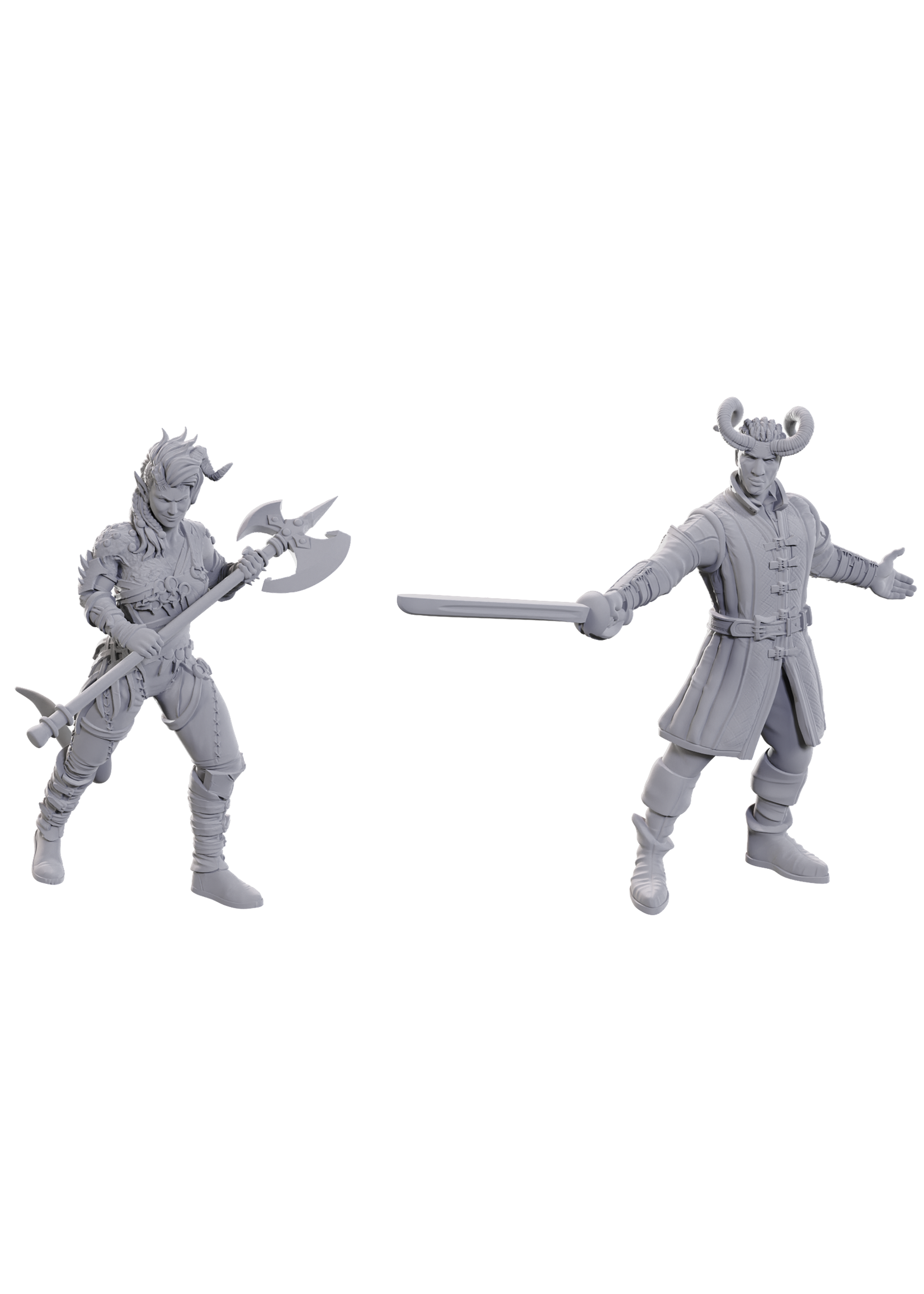 DND UNPAINTED MINIS BALDUR'S GATE 3 WYLL & KARLACH