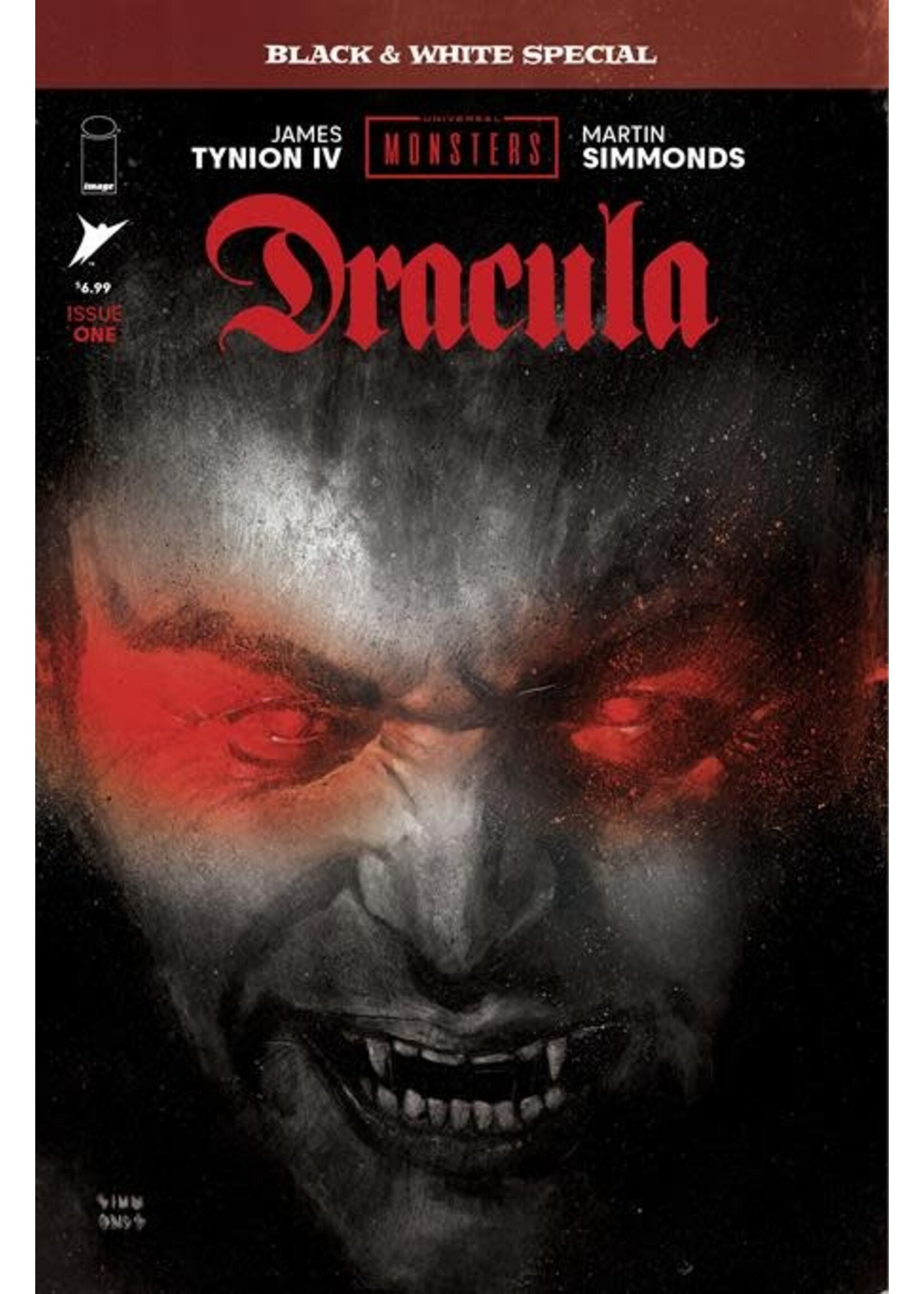 IMAGE COMICS UNIVERSAL MONSTERS DRACULA BLACK & WHITE SPECIAL #1 (OF 2) CVR A SIMMONDS