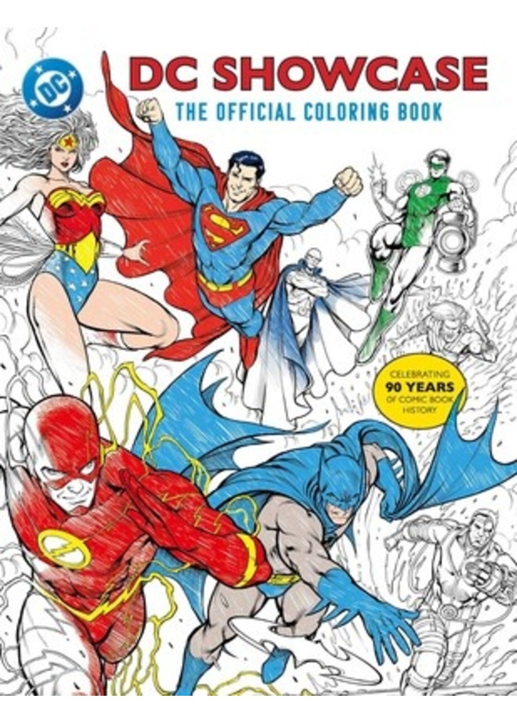 INSIGHT EDITIONS DC COMICS 90TH ANNIVERSARY OFF COLORING BOOK SC
