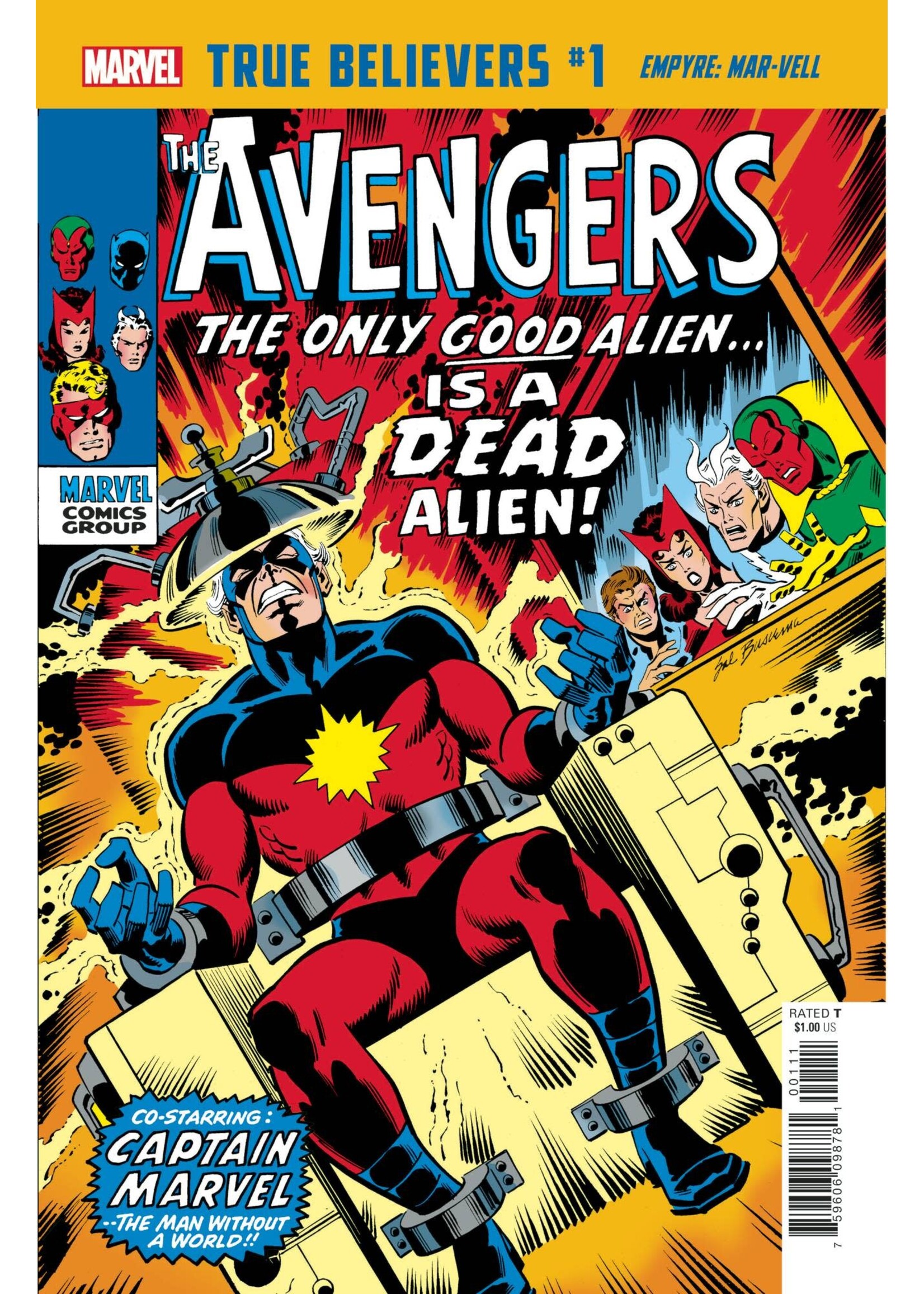 . TRUE BELIEVERS AVENGERS MAR-VELL