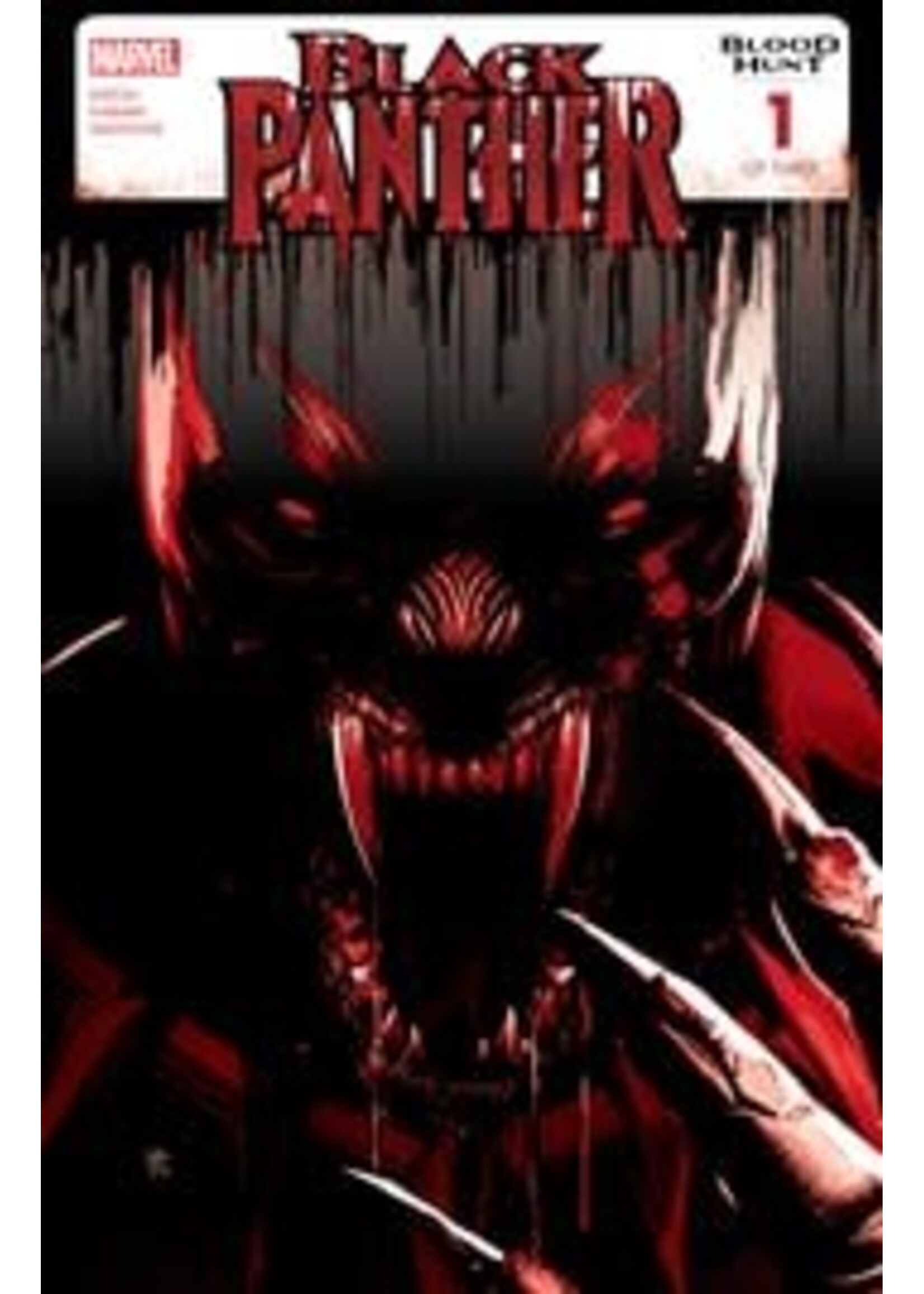 . BLACK PANTHER BLOOD HUNT (2024) #1 2ND PTG BLOOD SOAKED VAR