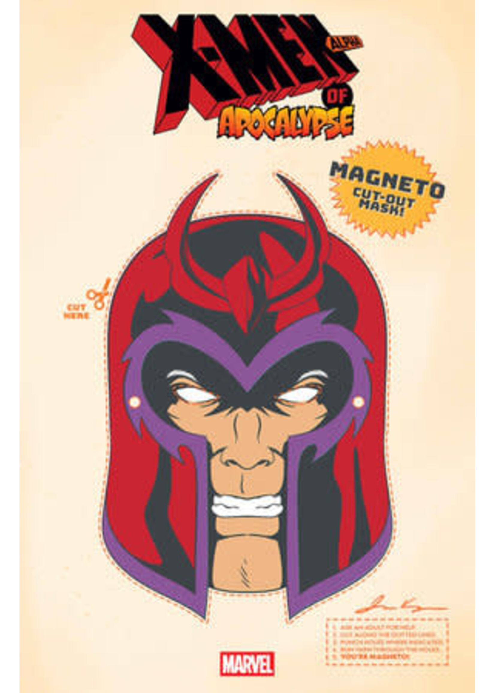 MARVEL COMICS X-MEN OF APOCALYPSE ALPHA (2025) #1 RETRO HALLOWEEN MASK