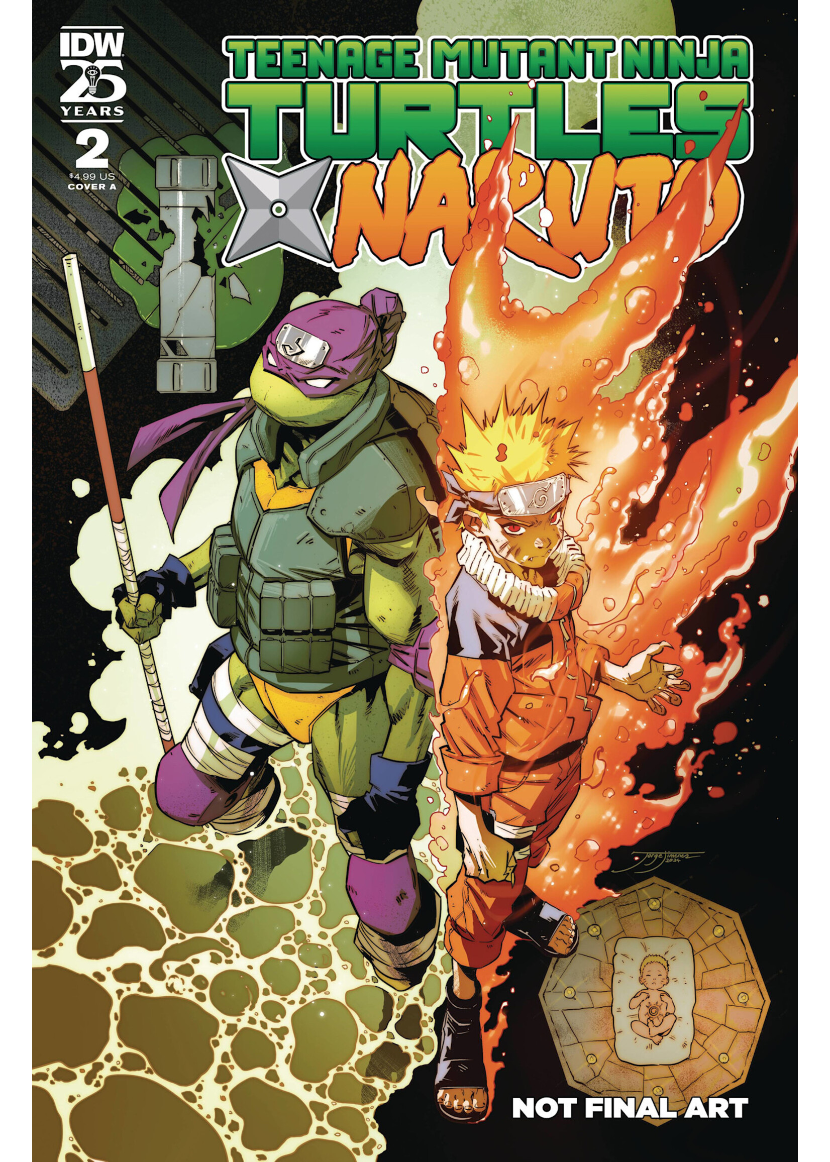 . TEENAGE MUTANT NINJA TURTLES X NARUTO #2 CVR A JIMENEZ
