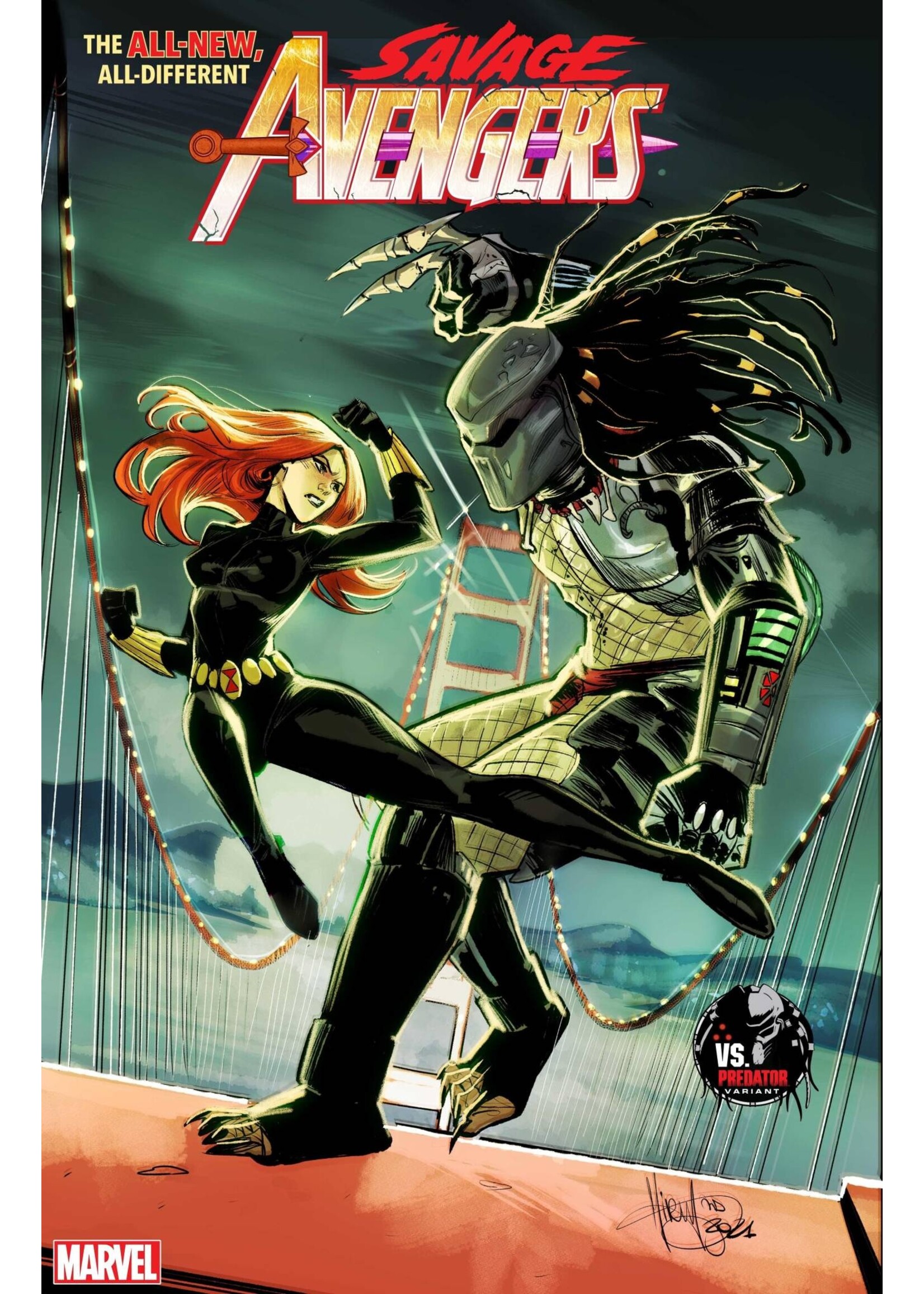 . SAVAGE AVENGERS #3 ANDOLFO PREDATOR VAR