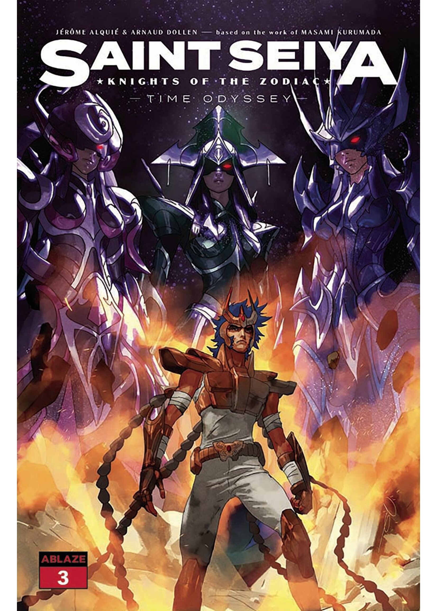 ABLAZE PUBLISHING SAINT SEIYA KNIGHTS OF ZODIAC TIME ODYSSEY #3 CVR A PAREL