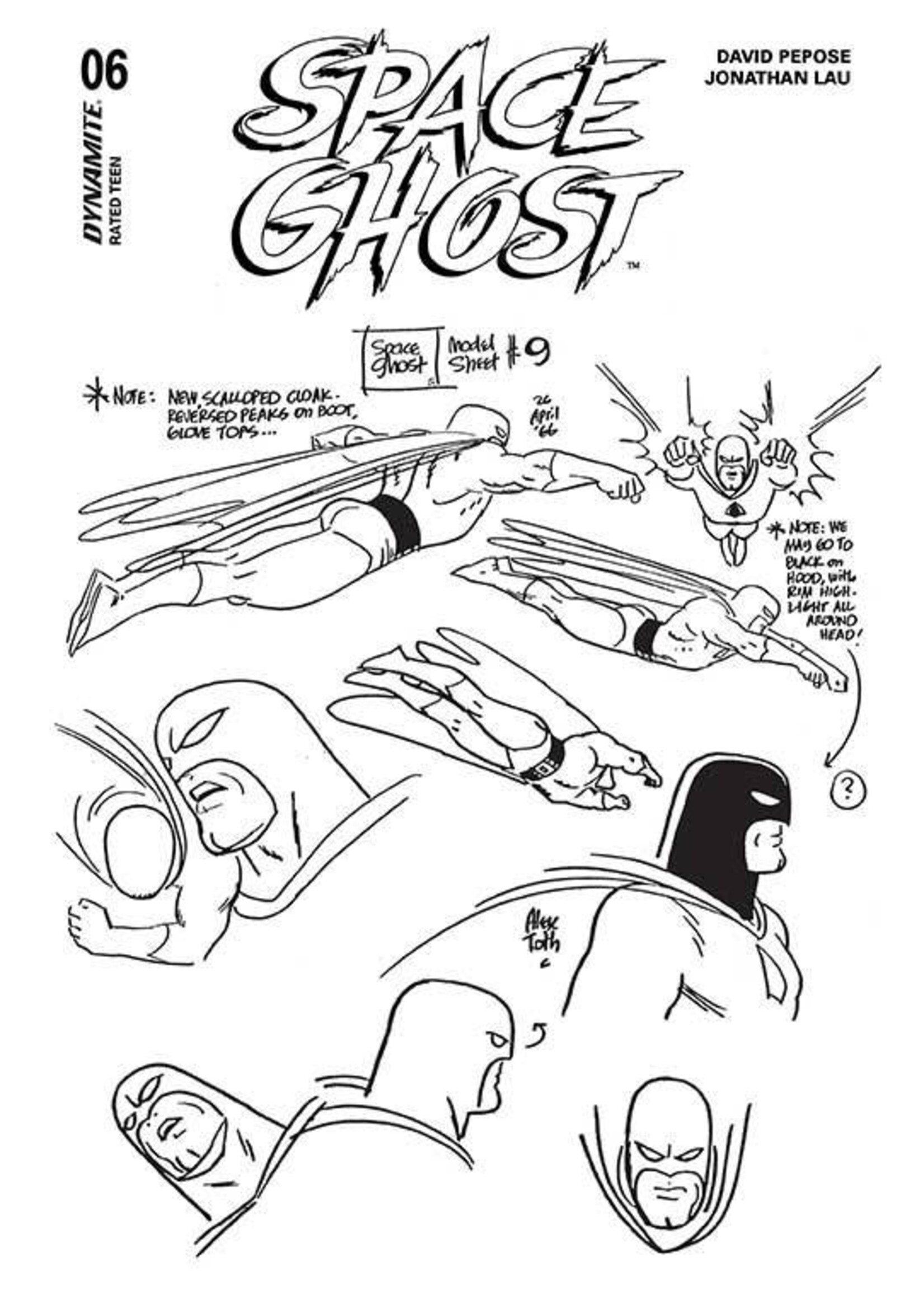 . SPACE GHOST (2024) #6 CVR N FOC TOTH MODEL SHEET