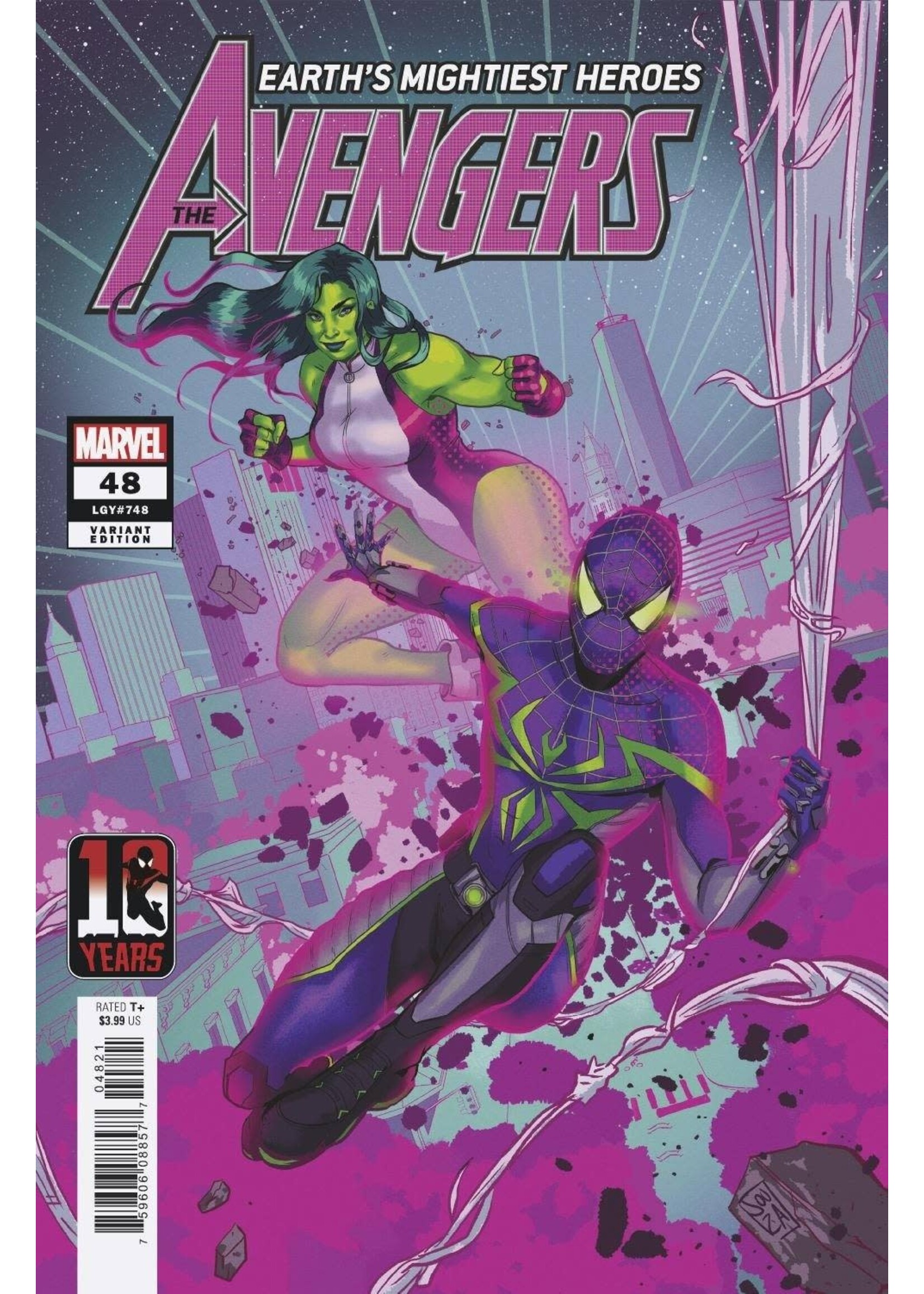 . AVENGERS #48 SOUZA MILES MORALES 10TH ANNIV VAR