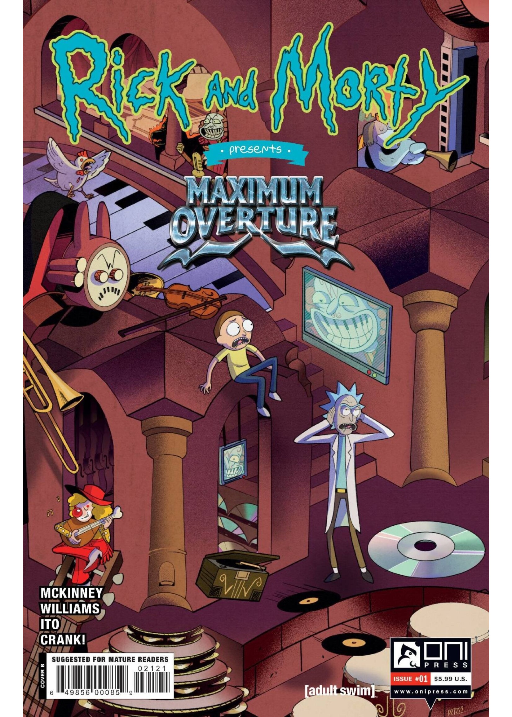 ONI PRESS RICK AND MORTY PRESENTS MAXIMUM OVERTURE #1 CVR B