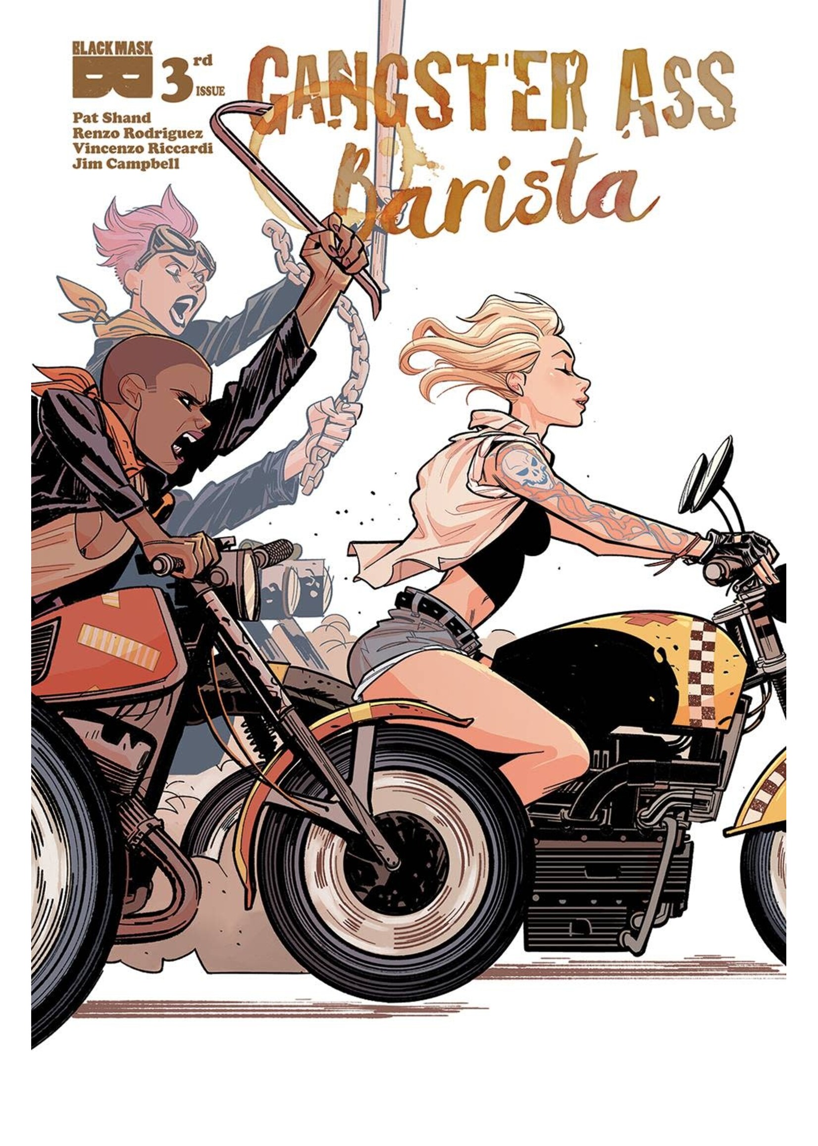 BLACK MASK STUDIOS ENTERTAINME GANGSTER ASS BARISTA #3 CVR A HUGHES & CRAMB (MR)