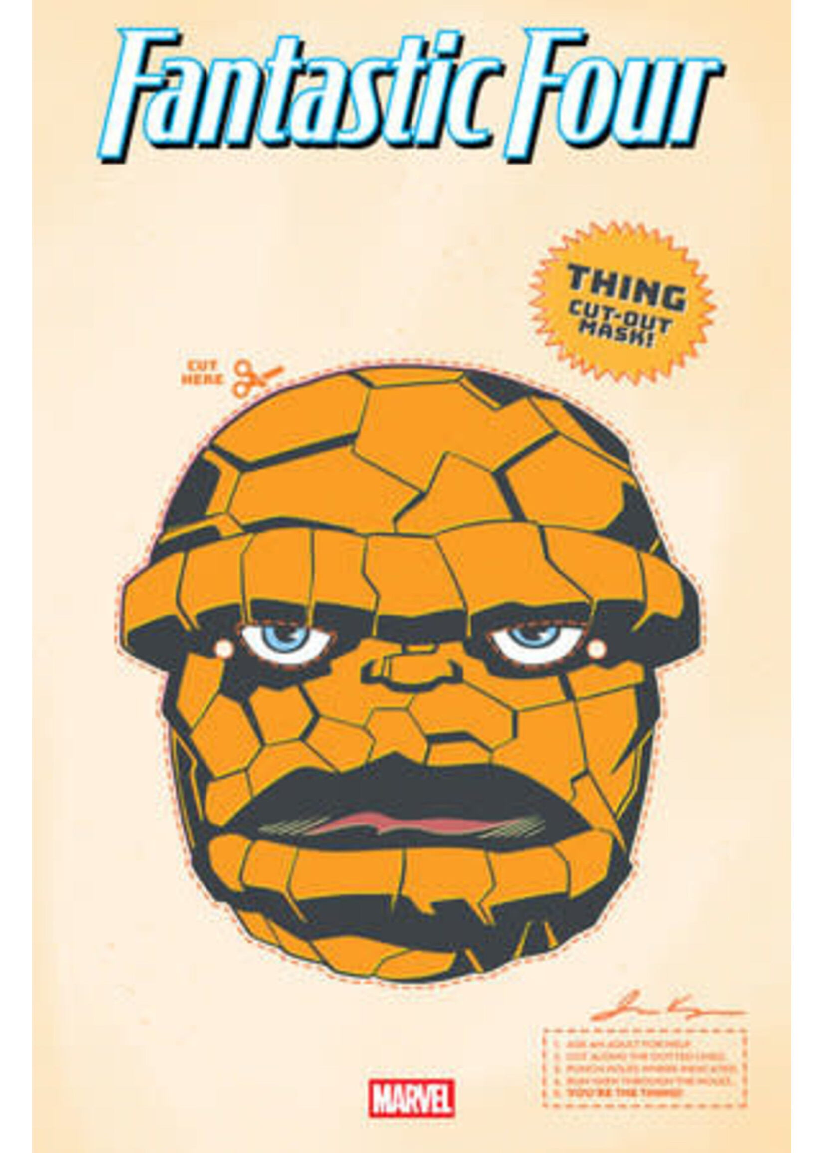 MARVEL COMICS FANTASTIC FOUR (2025) #3 RETRO HALLOWEEN MASK
