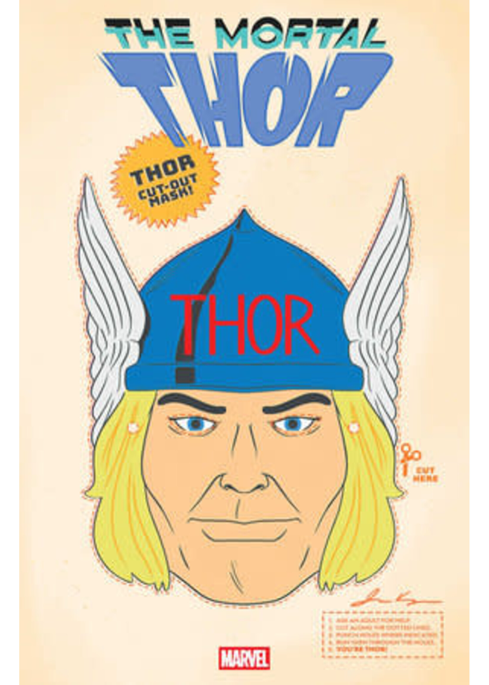 MARVEL COMICS THOR (2025) #2 RETRO HALLOWEEN MASK