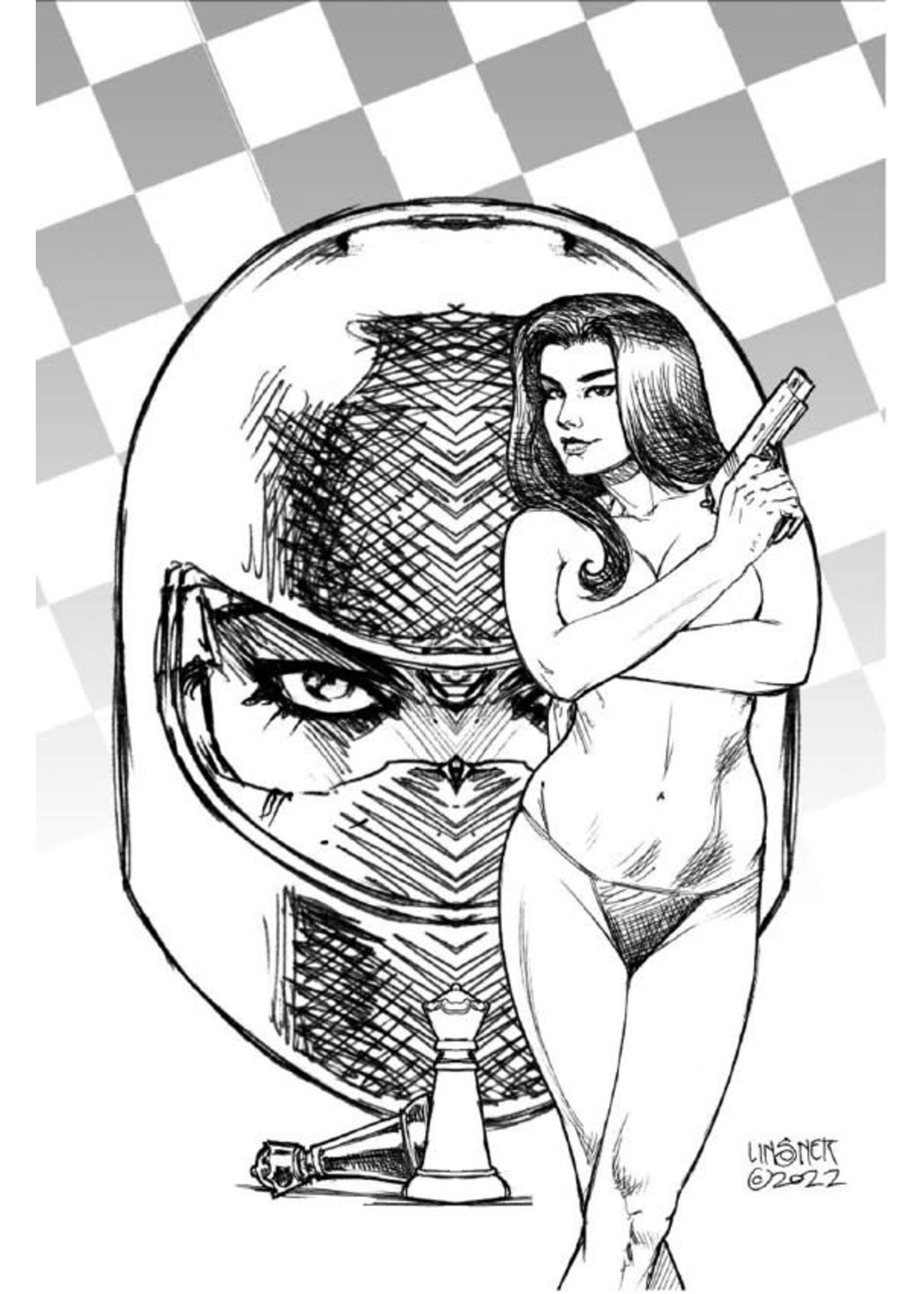 . GUN HONEY BLOOD FOR BLOOD #1 5 COPY FOC INCV LINSNER SKETCH