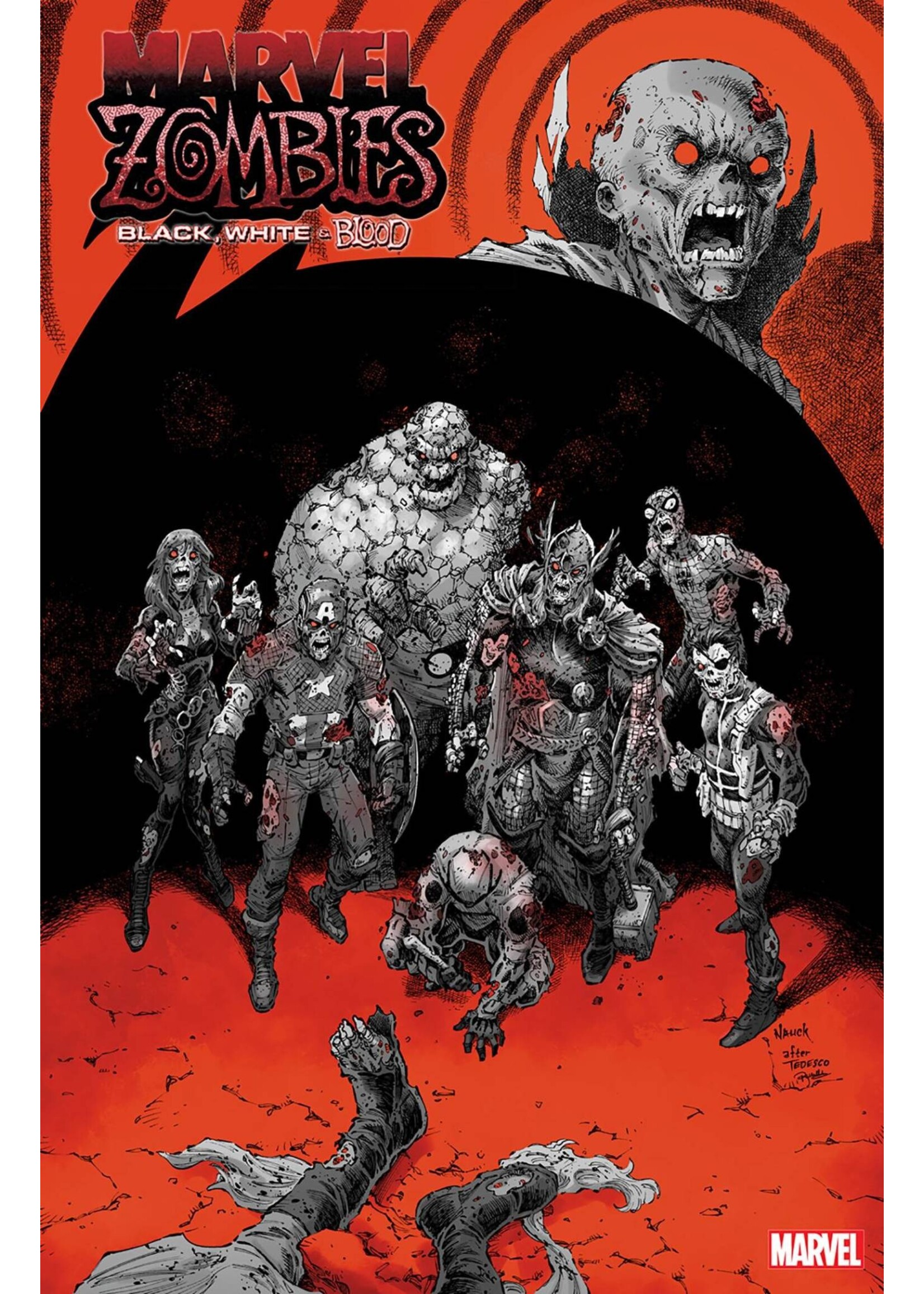 . MARVEL ZOMBIES BLACK WHITE BLOOD #4 10 COPY INCV HOMAGE VAR