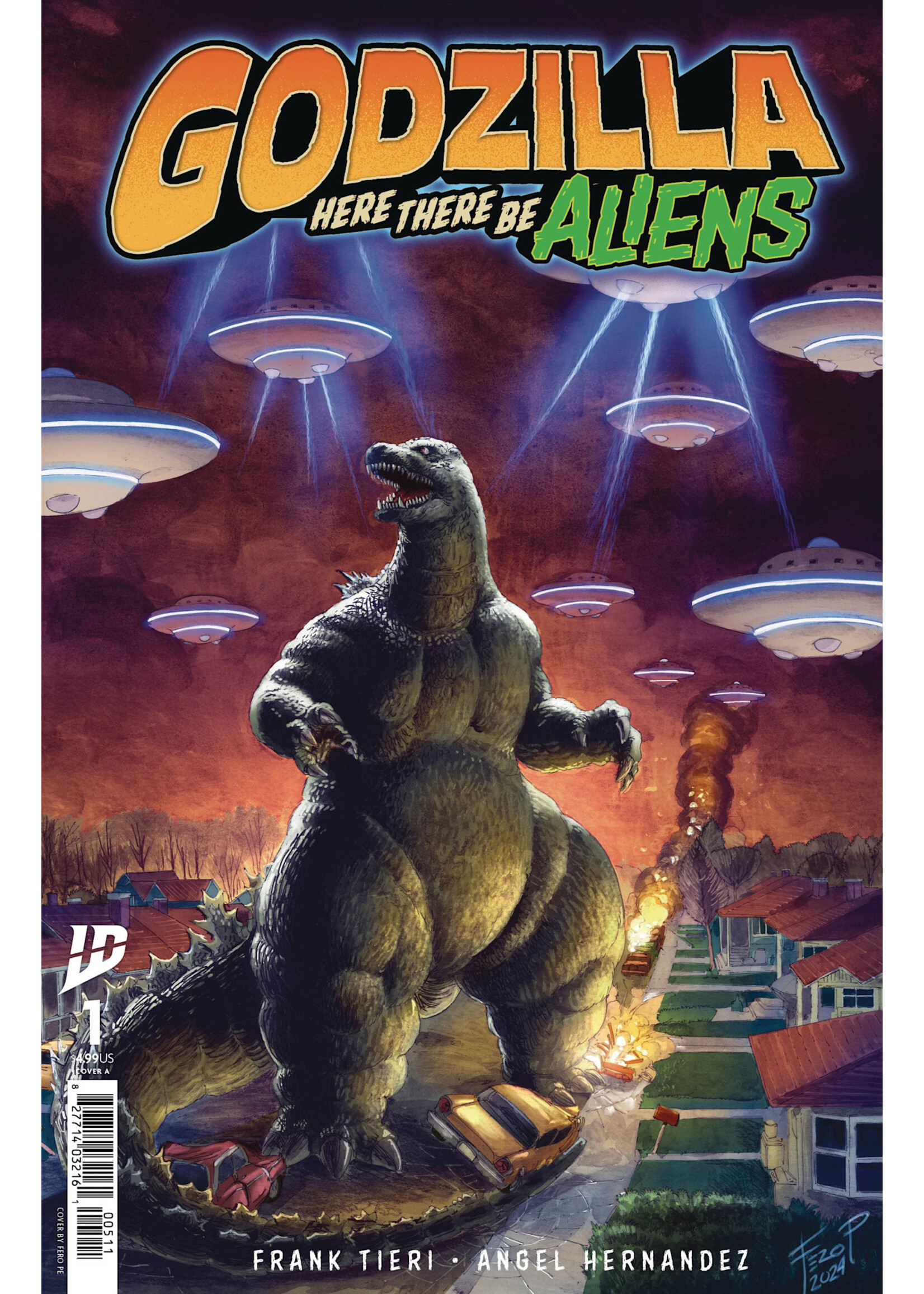 . GODZILLA HERE THERE BE ALIENS #1 CVR A