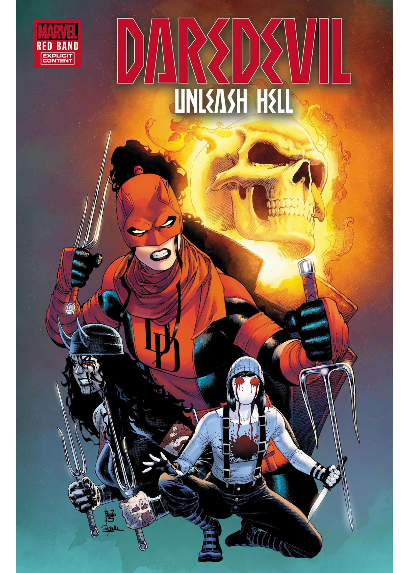 . DAREDEVIL UNLEASH HELL RED BAND #5 [POLYBAGGED]