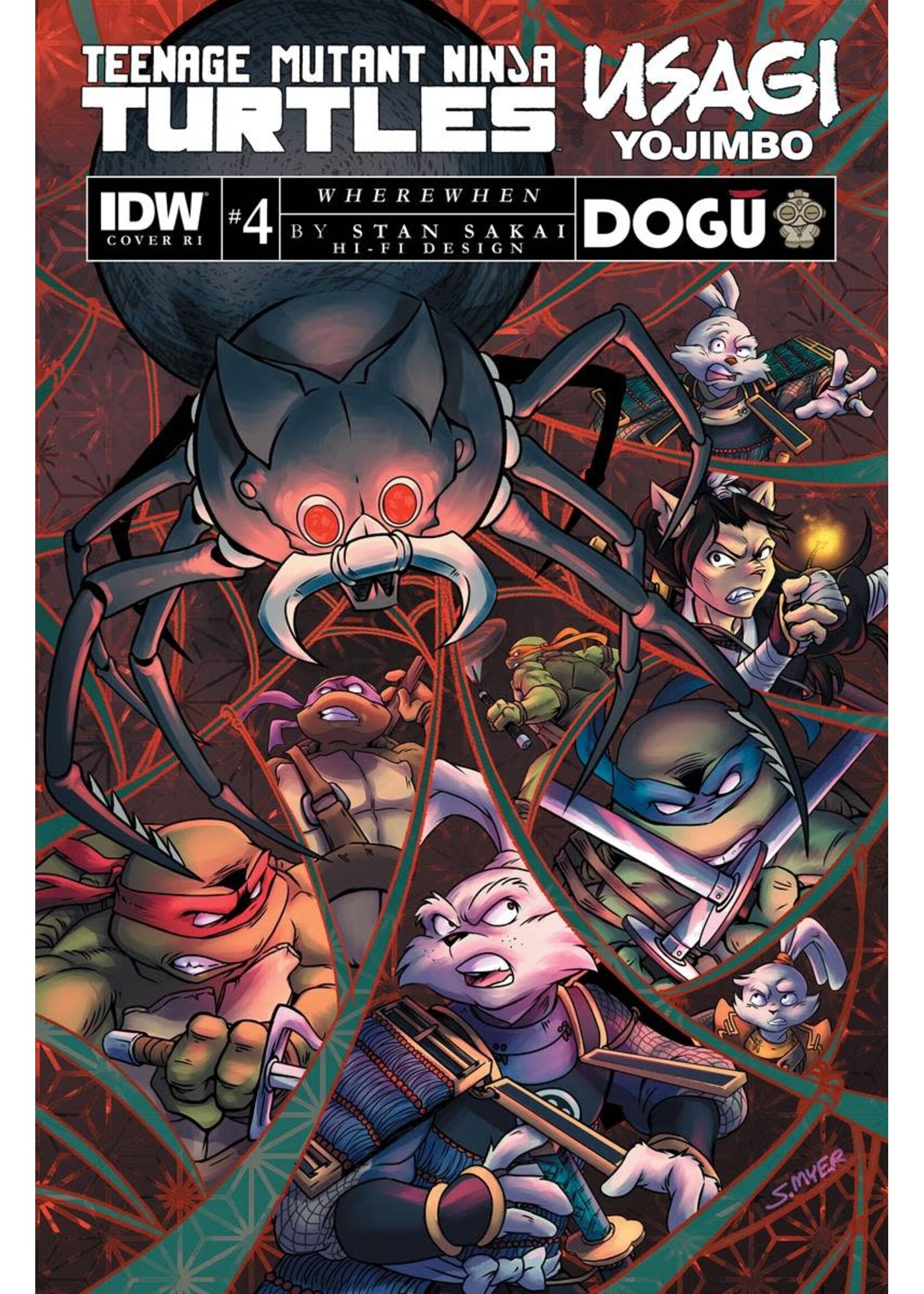 . TMNT USAGI YOJIMBO WHEREWHEN #4 CVR C 10 COPY INCV MYER